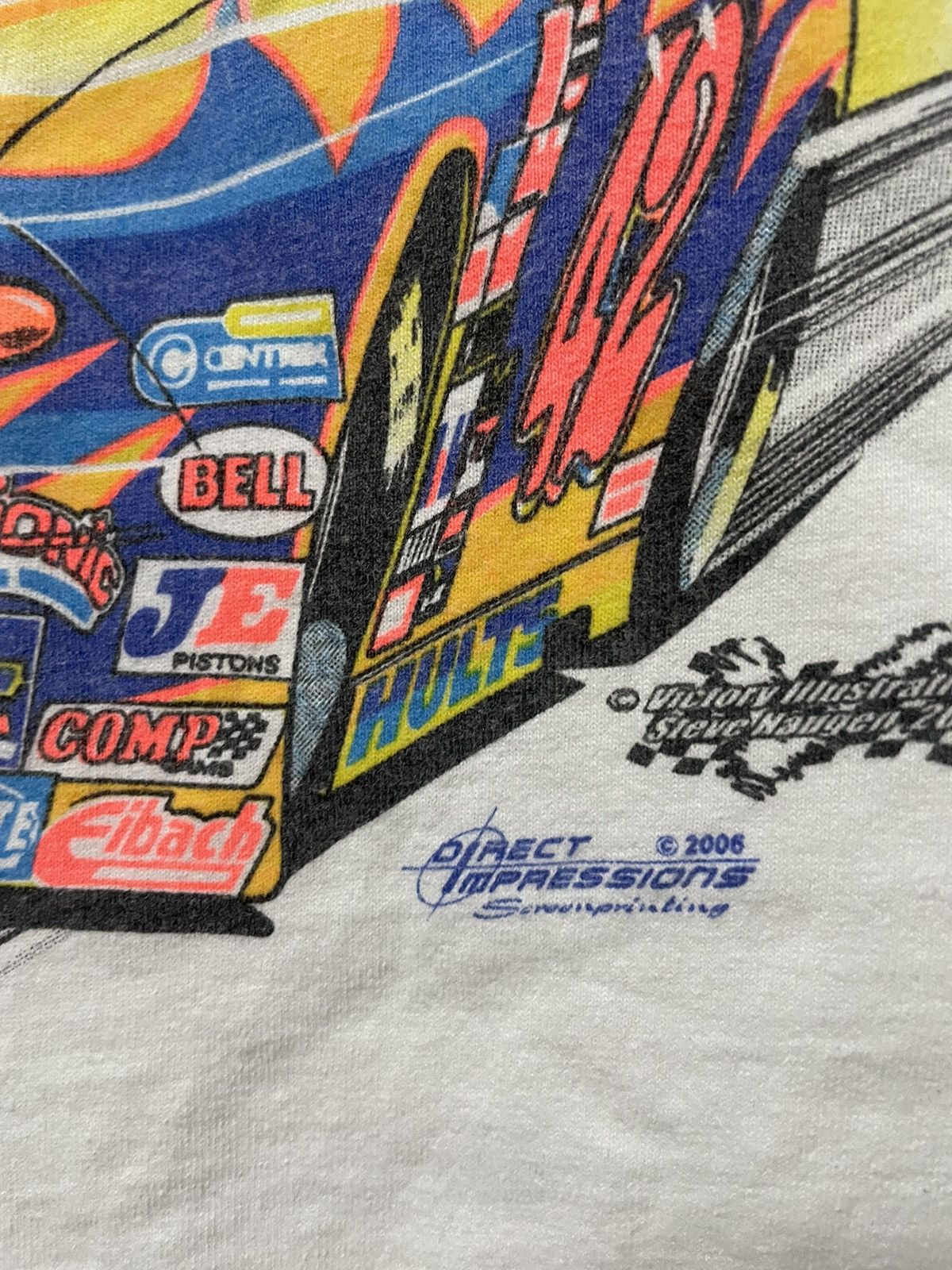 Vintage Vintage 2006 NASCAR Ronnie Hults Jr Speedy Graphic Tee Size US L / EU 52-54 / 3 - 8 Thumbnail