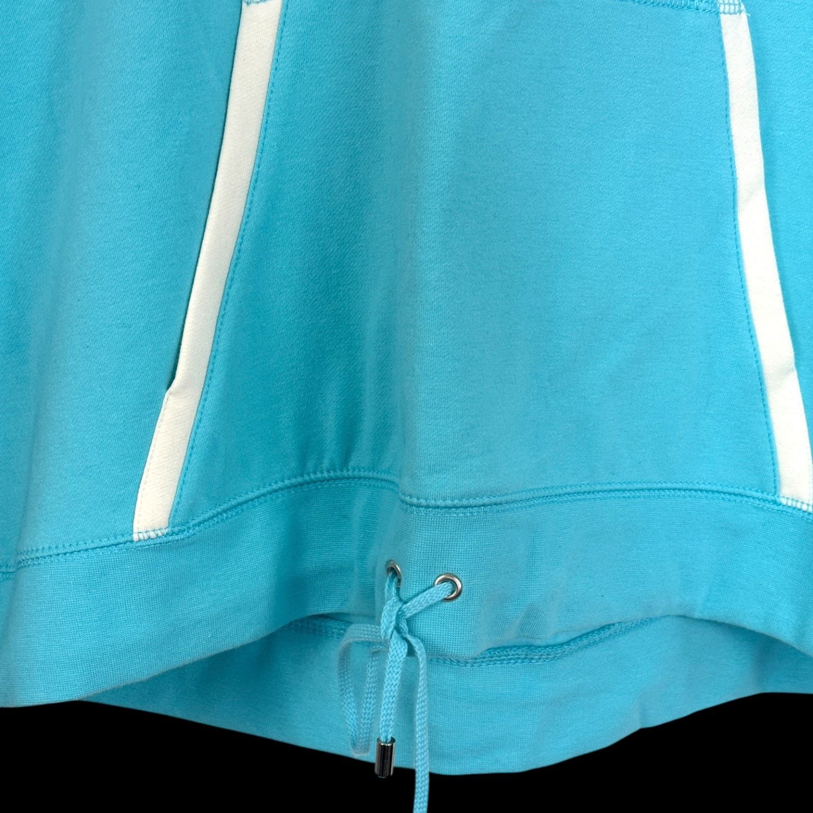 Liz Claiborne Liz Claiborne Hoodie XL Blue Long Sleeve Drawstring Pullover Size XL / US 12-14 / IT 48-50 - 3 Thumbnail