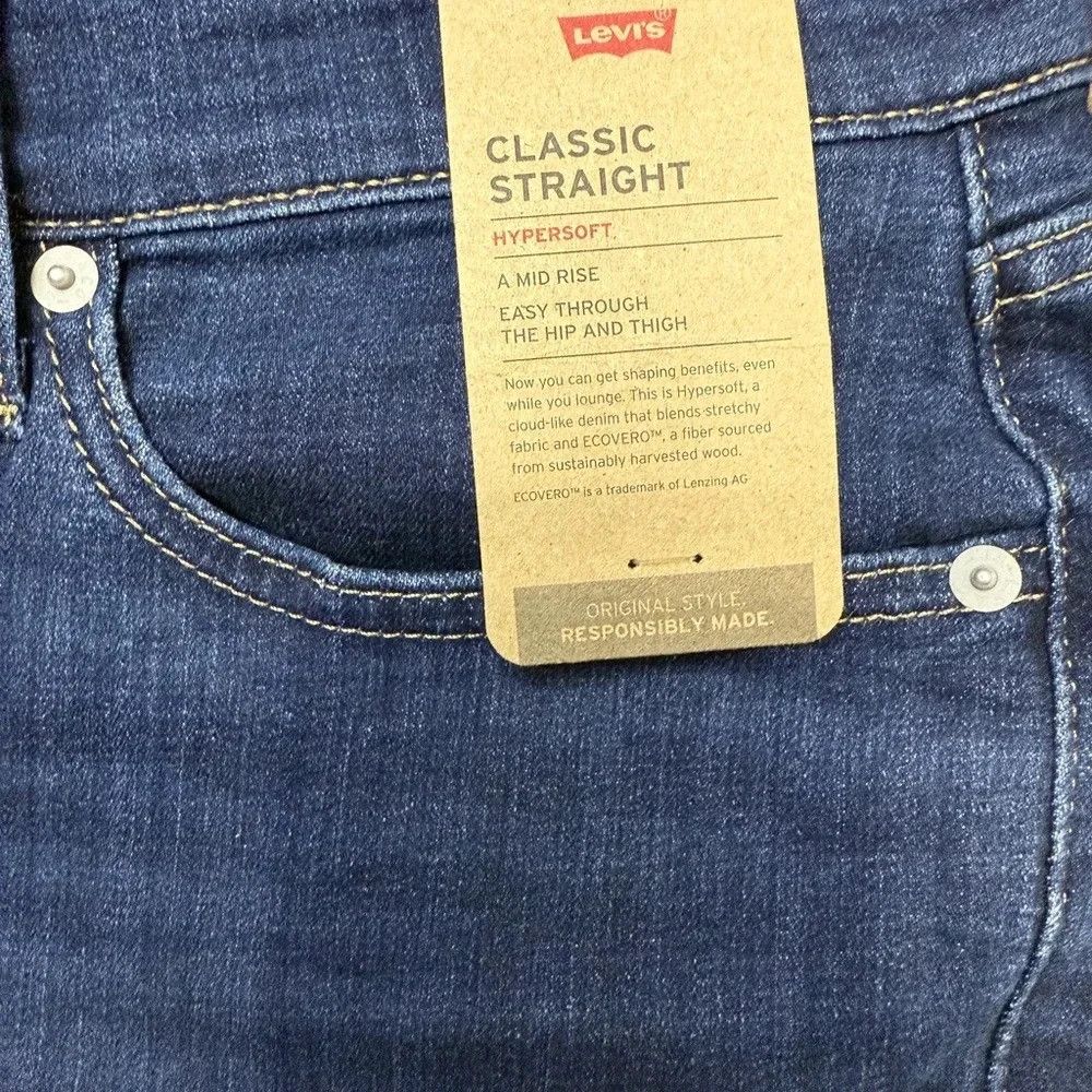 Levi's Levi's Trendy Plus Size Classic Straight Leg Jeans Size 22" - 8 Thumbnail