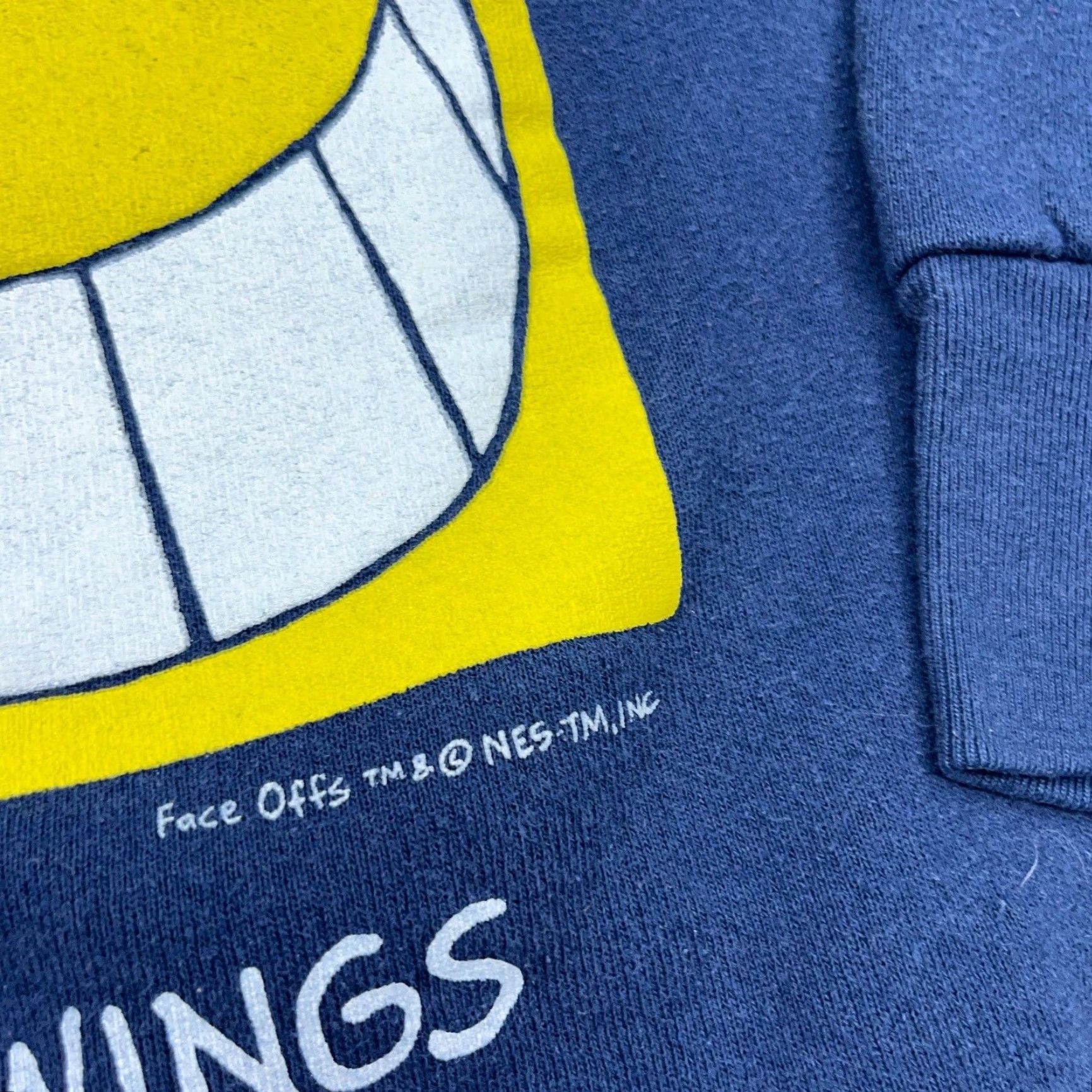 Fruit Of The Loom VINTAGE Fruit of the Loom Sweatshirt Men's Large Blue 90s USA Graphic Print Crew Neck Pullover Size US L / EU 52-54 / 3 - 3 Thumbnail