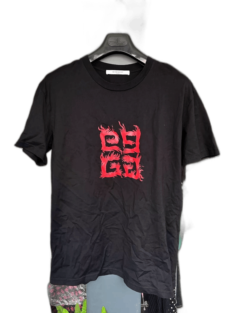 Givenchy Givenchy Givenchy Black Red Logo Short Sleeve Tshirt -2507 Size US S / EU 44-46 / 1 - 1 Thumbnail