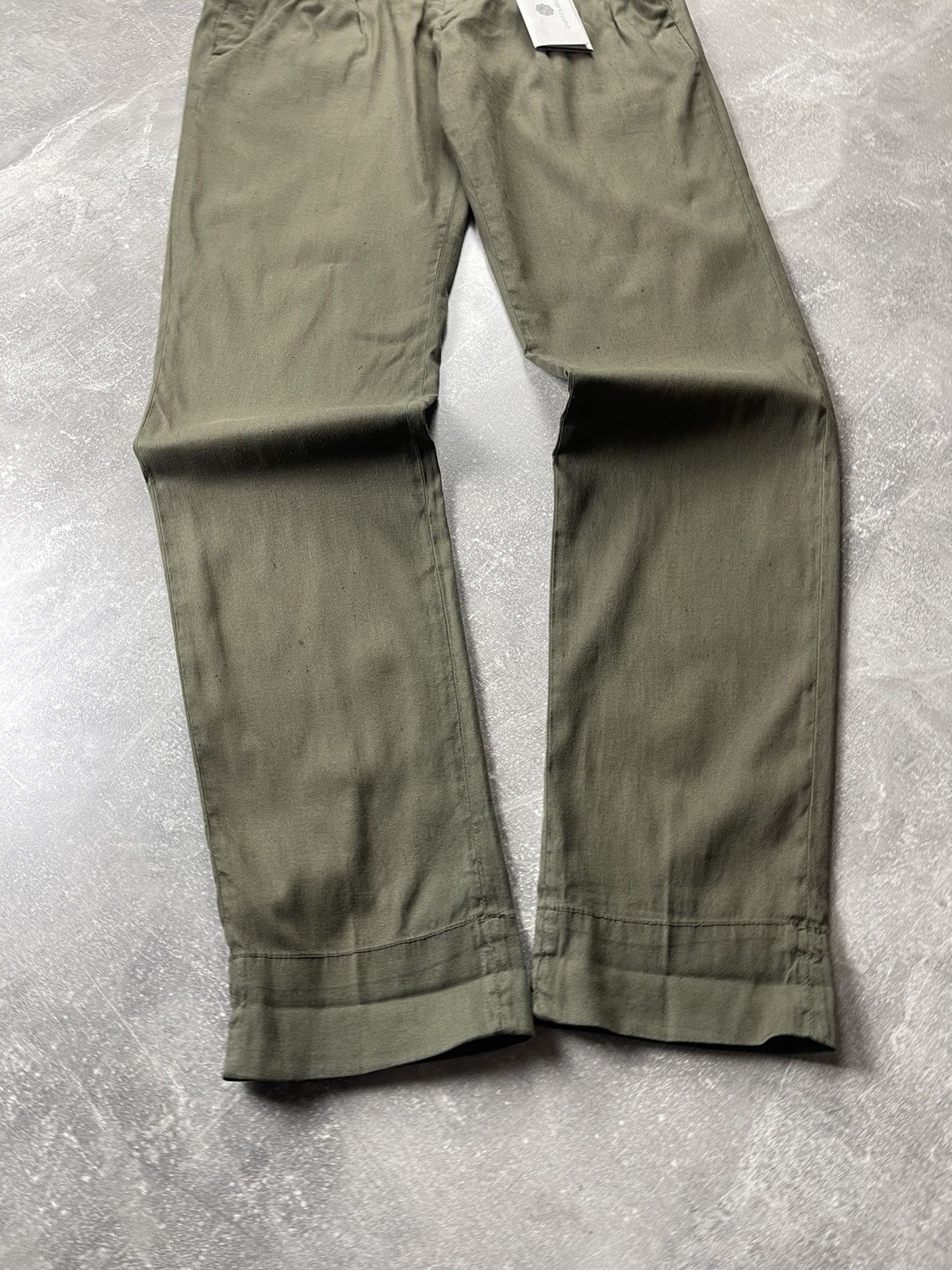 Other Quattro.decimi Olive Green Italian Avant Garde Cotton Pants Size US 32 / EU 48 - 4 Thumbnail