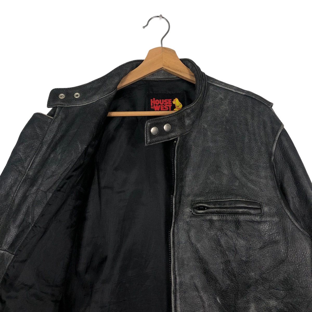 Japanese Brand 🔥90’s Vintage Leather Jacket Biker House Of West Racer Size US XL / EU 56 / 4 - 9 Thumbnail