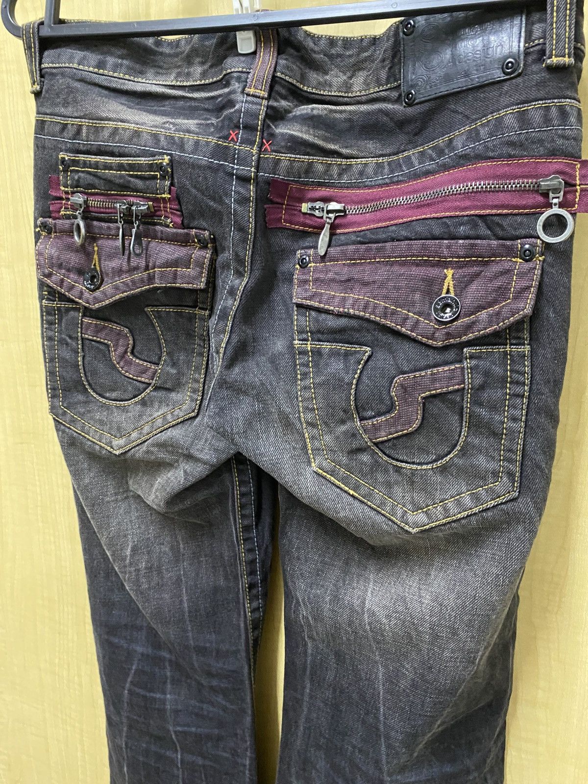 14th Addiction × Japanese Brand × semanticdesign SEMANTIC DESIGN Whisker Denim Jeans MultiPocket Bootcut Size US 32 / EU 48 - 7 Thumbnail