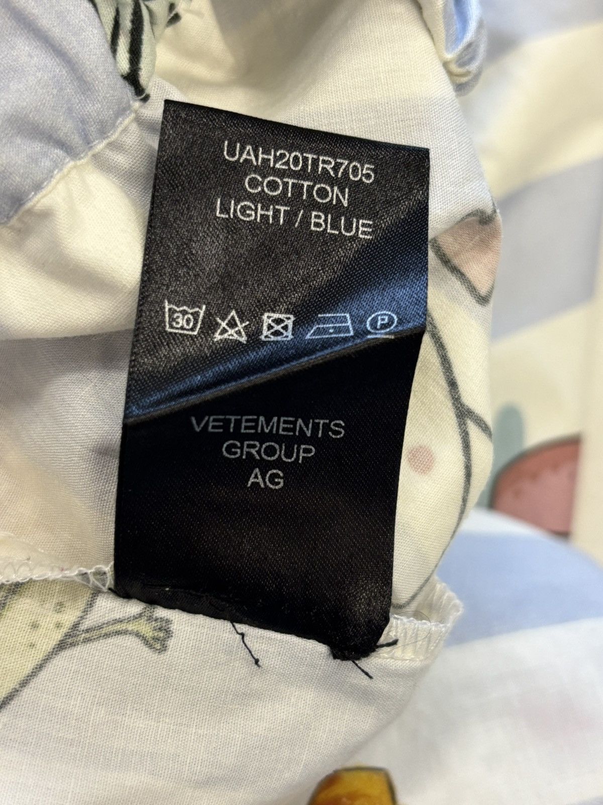 Vetements AW19 breakfast print pyjama pants Size US 30 / EU 46 - 7 Thumbnail