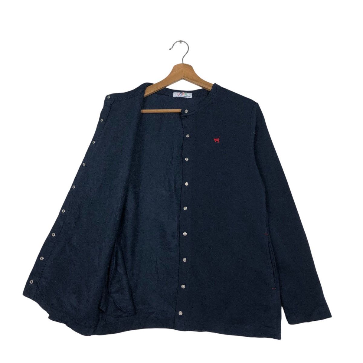 Japanese Brand 📌Vintage Snap Button Cardigan Uspp Black Issey Miyake Size US L / EU 52-54 / 3 - 12 Thumbnail