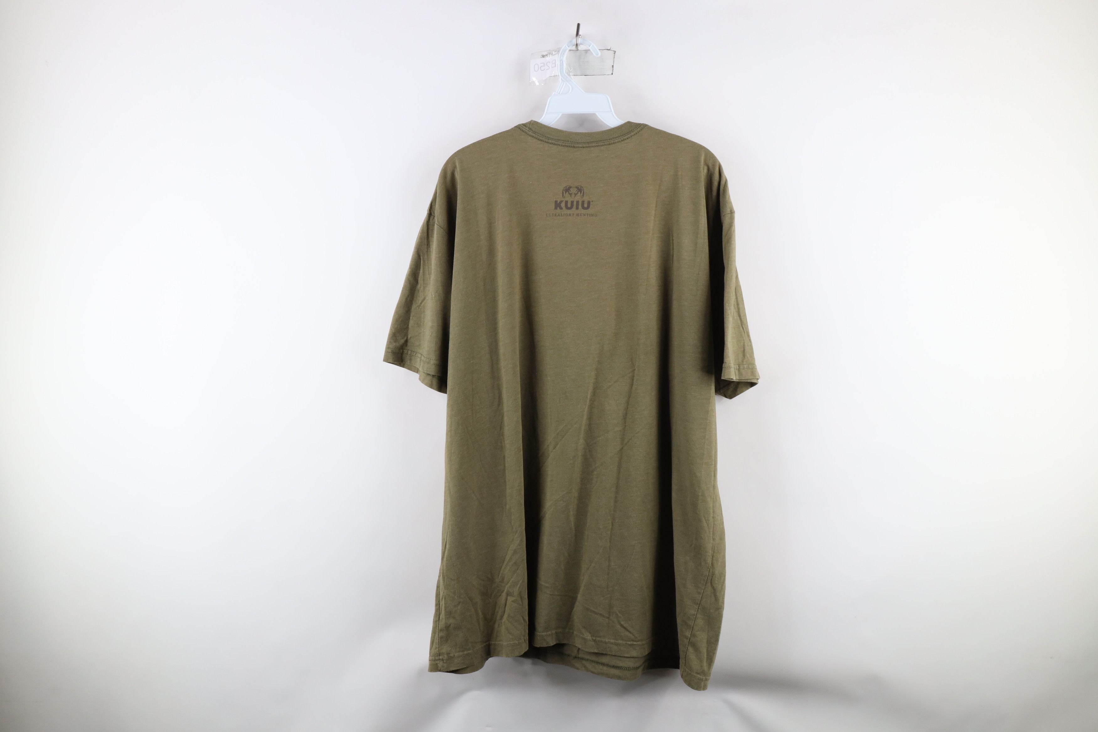 Vintage Kuiu Spell Out Ultralight Hunting Short Sleeve T-Shirt Green Size US XXL / EU 58 / 5 - 9 Thumbnail