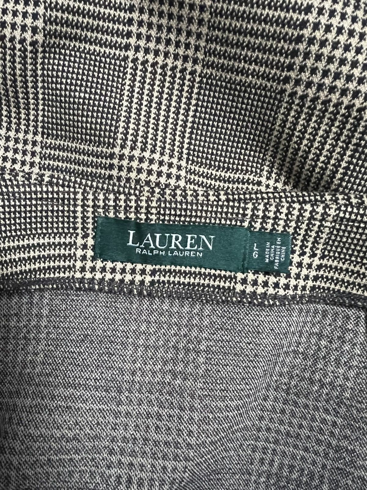 Lauren Ralph Lauren Lauren tartan plaid skirt beige L elastic cotton tartan Size 30" / US 8 / IT 44 - 2 Thumbnail