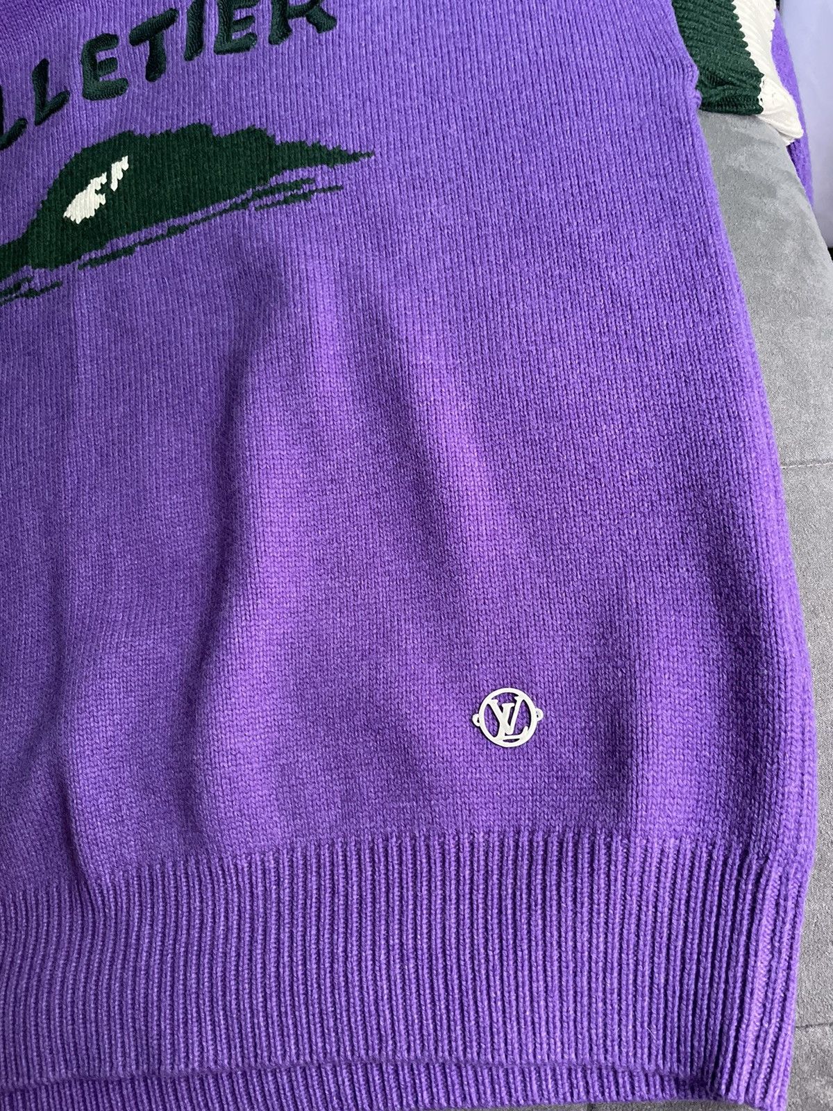 Louis Vuitton Louis Vuitton Purple Malletier Rollneck Pullover Size US XL / EU 56 / 4 - 5 Thumbnail