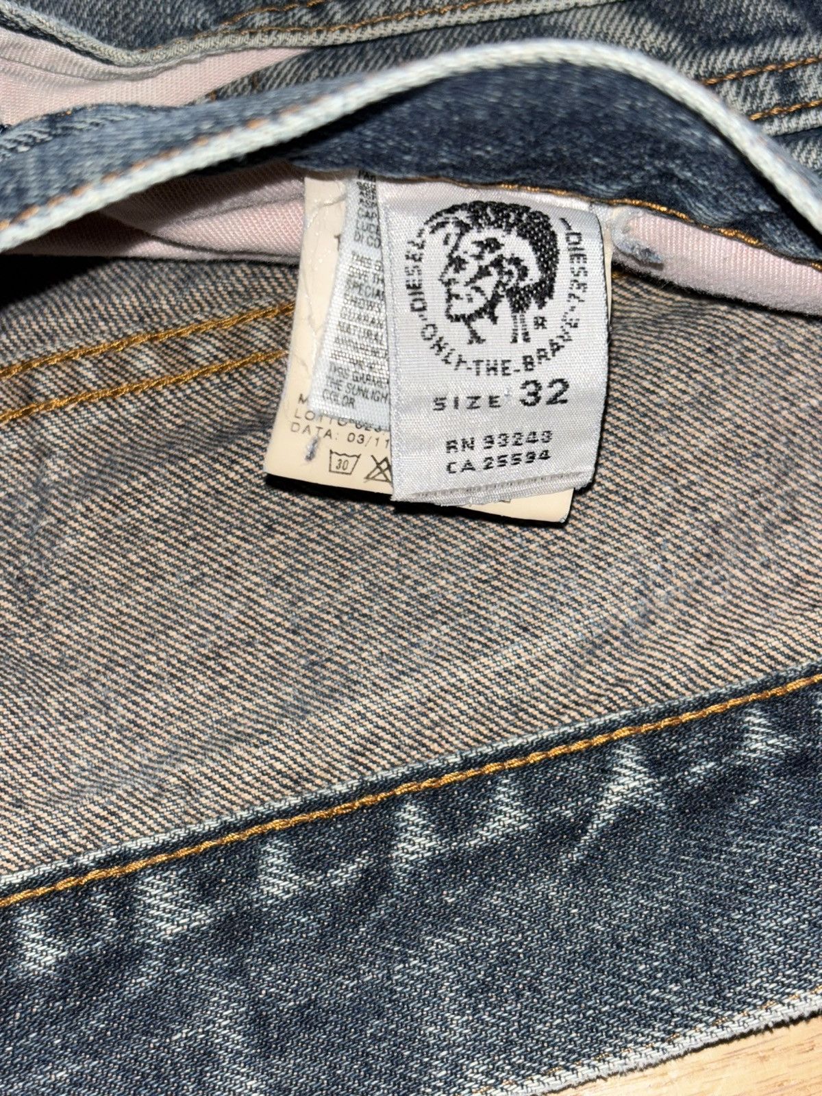 Diesel × Japanese Brand × Vintage Diesel jeans Size US 32 / EU 48 - 5 Thumbnail