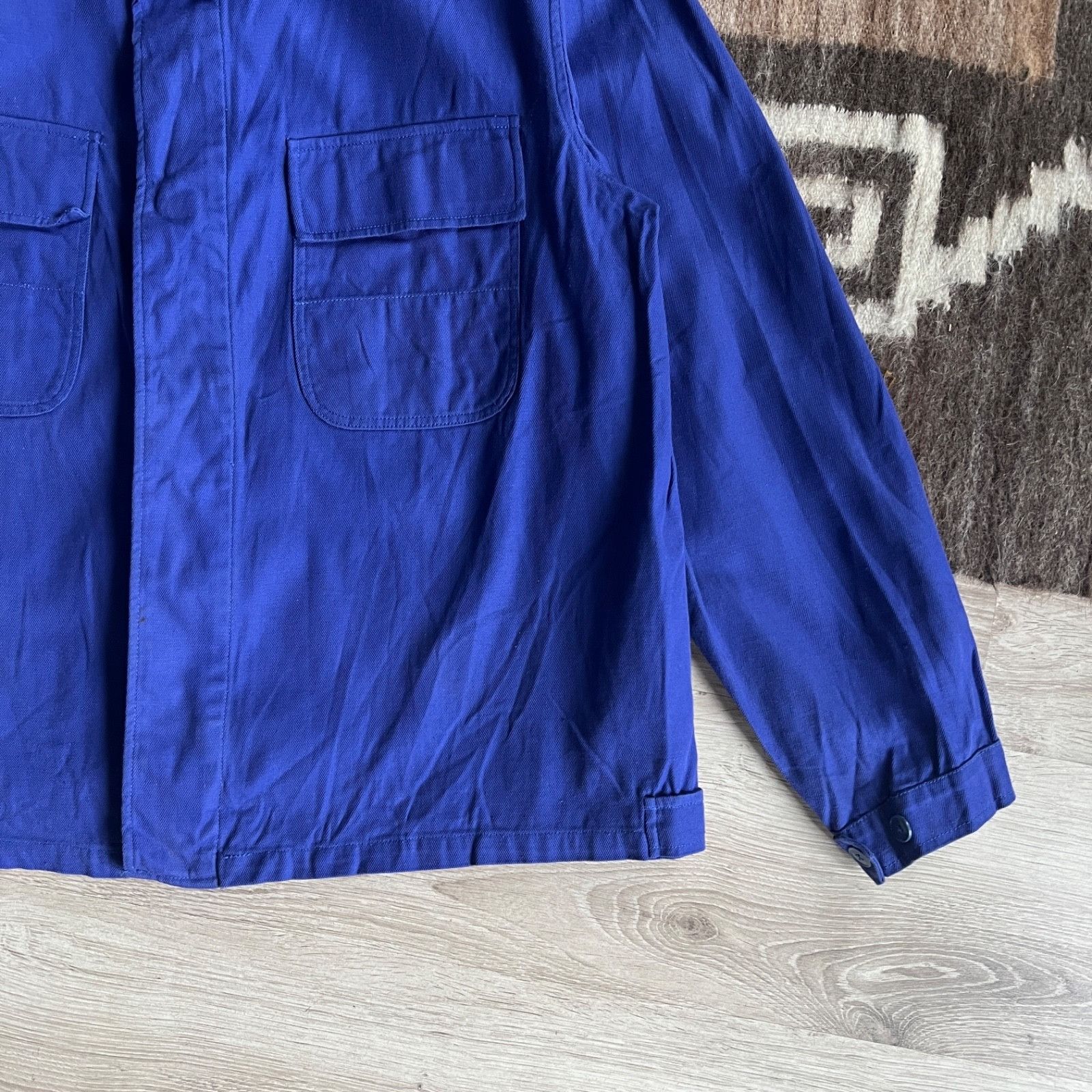 Other Vintage French Cotton Workwear Chore Utility Jacket 9751AC Size US L / EU 52-54 / 3 - 5 Thumbnail