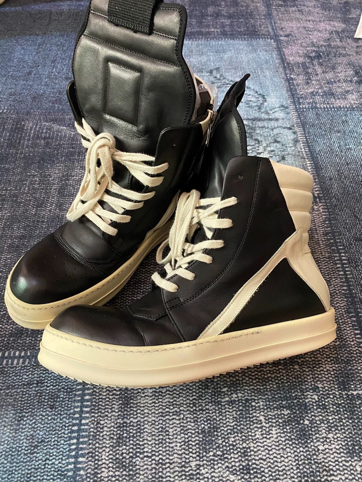 Rick Owens Rick Owens Leather Pink Hitop Sneakers 42 Men Size US 9 / EU 42 - 1 Thumbnail