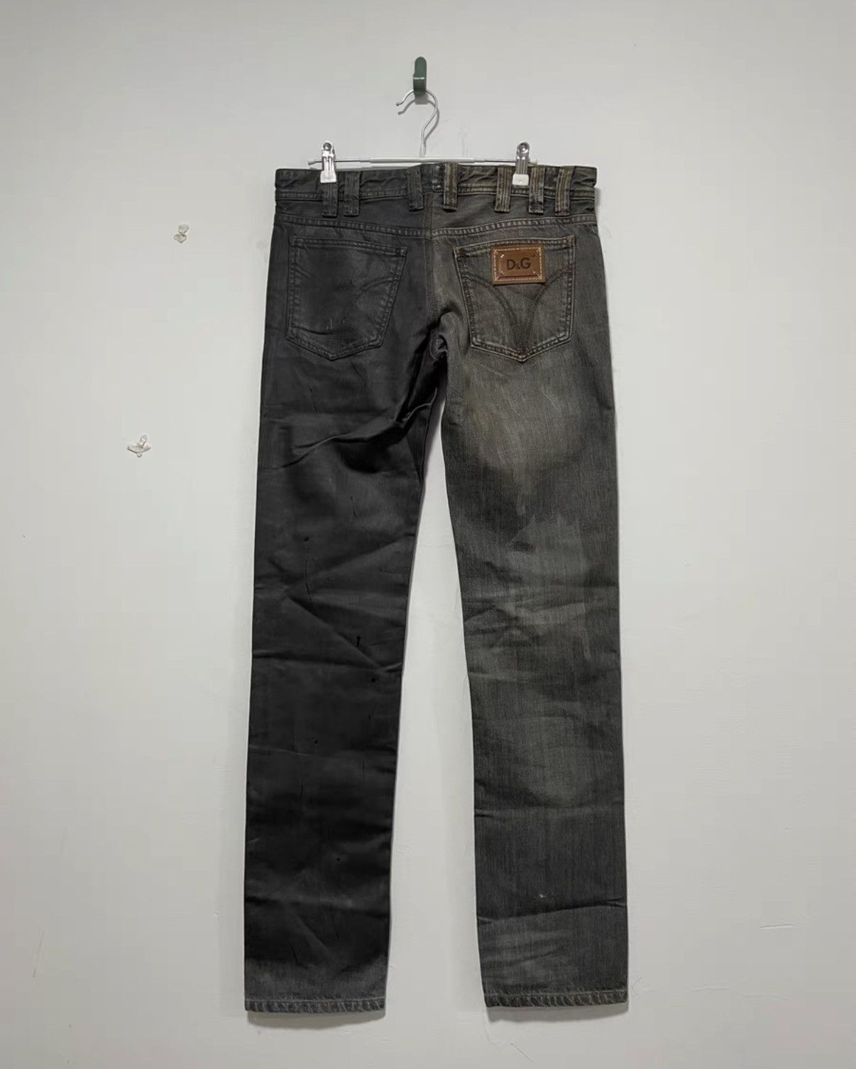 Dolce & Gabbana Dolce & Gabbana DG Yin-Yang Waxed Low-Rise Jeans Size US 32 / EU 48 - 2 Thumbnail
