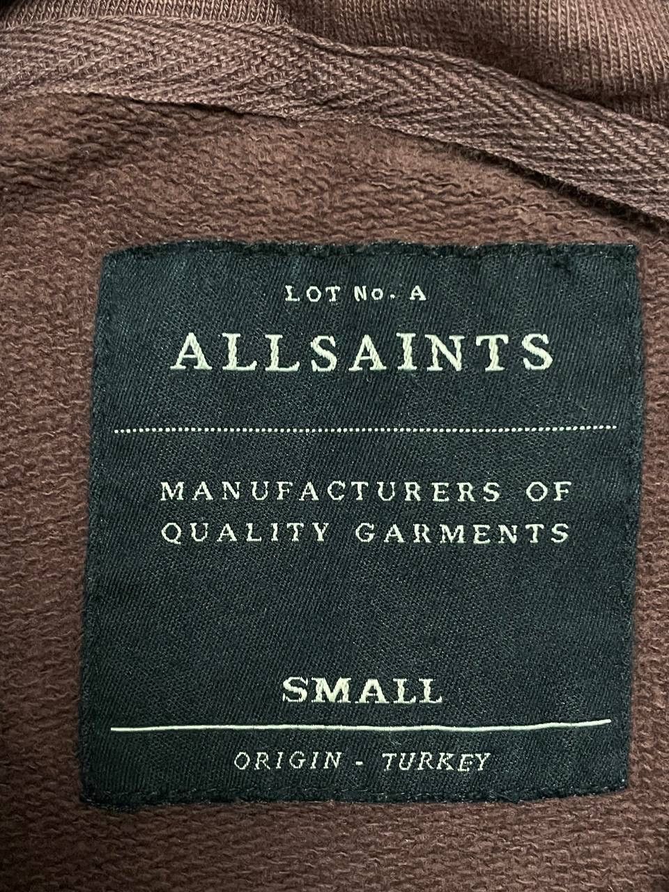 Allsaints × Vintage Allsaints ZIP Up Hoodie Small Center Logo Oversized Y2K Size US S / EU 44-46 / 1 - 8 Thumbnail