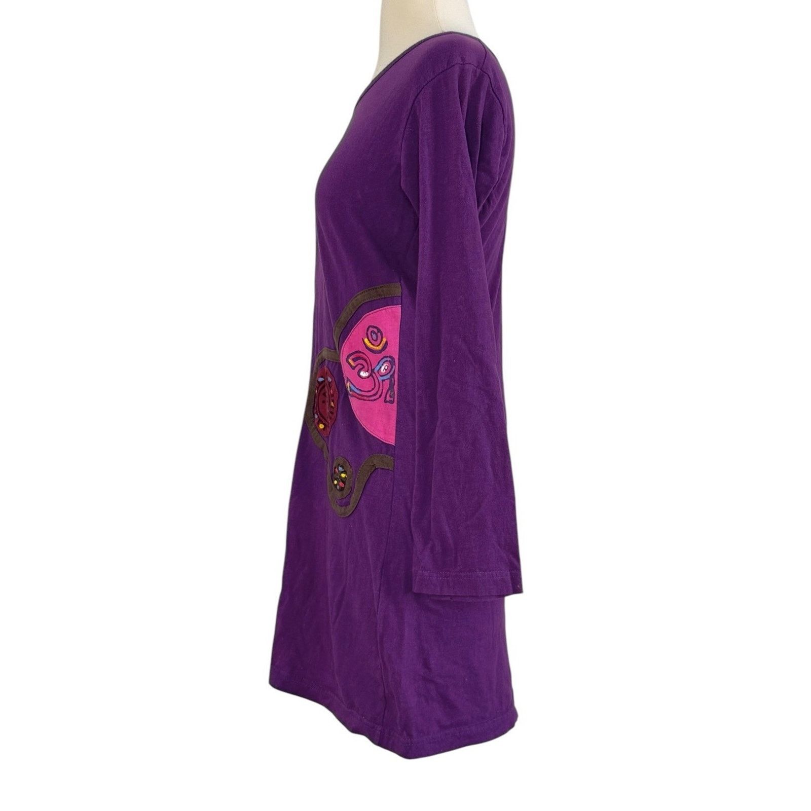 Kathmandu KATHMANDU IMPORTS Nepal 100% Cotton Embroidered Mini Dress Size S / US 4 / IT 40 - 8 Thumbnail