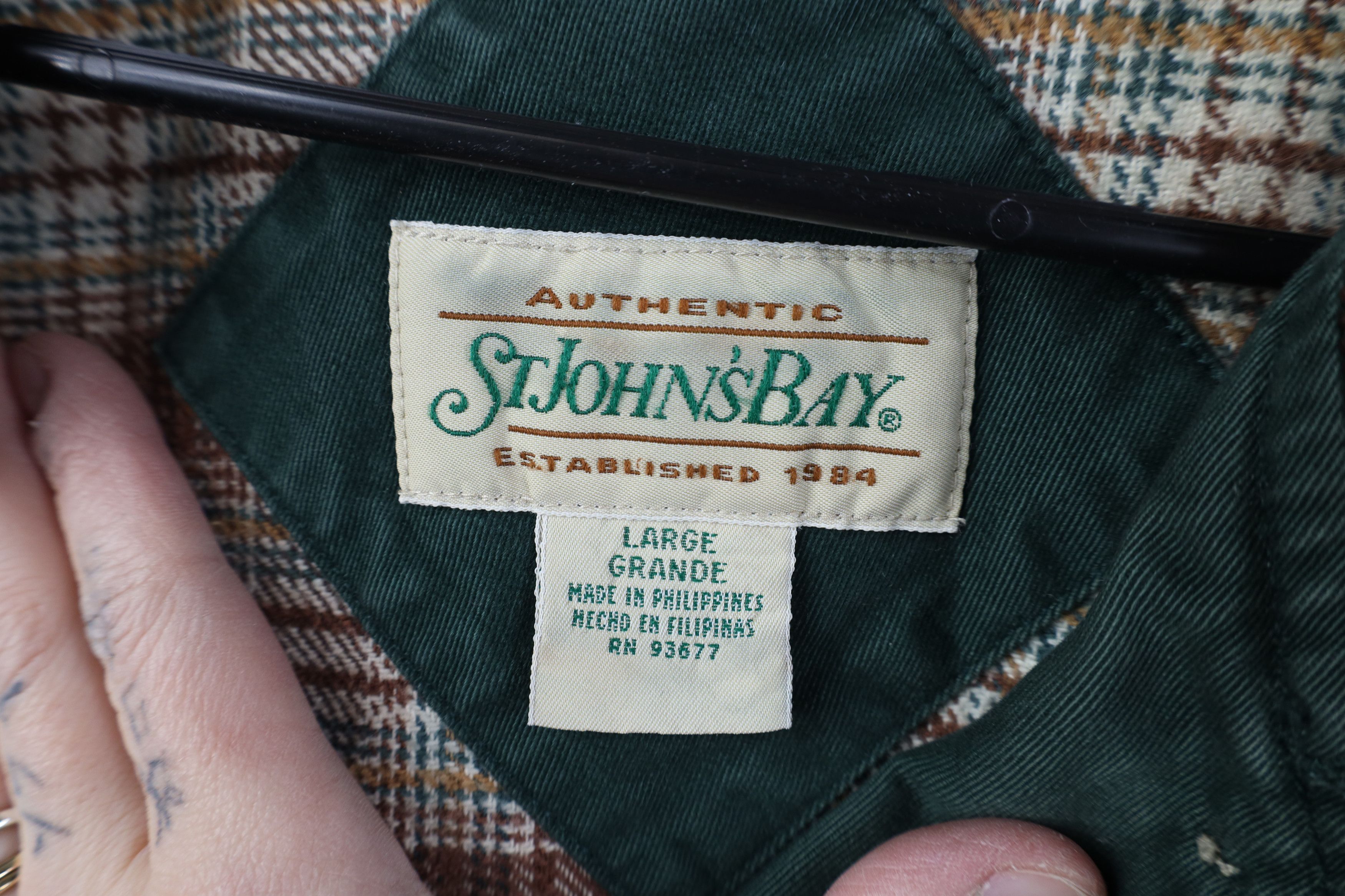 Vintage Vintage 90s Streetwear Flannel Lined Chore Barn Jacket Green Size L / US 10 / IT 46 - 9 Thumbnail