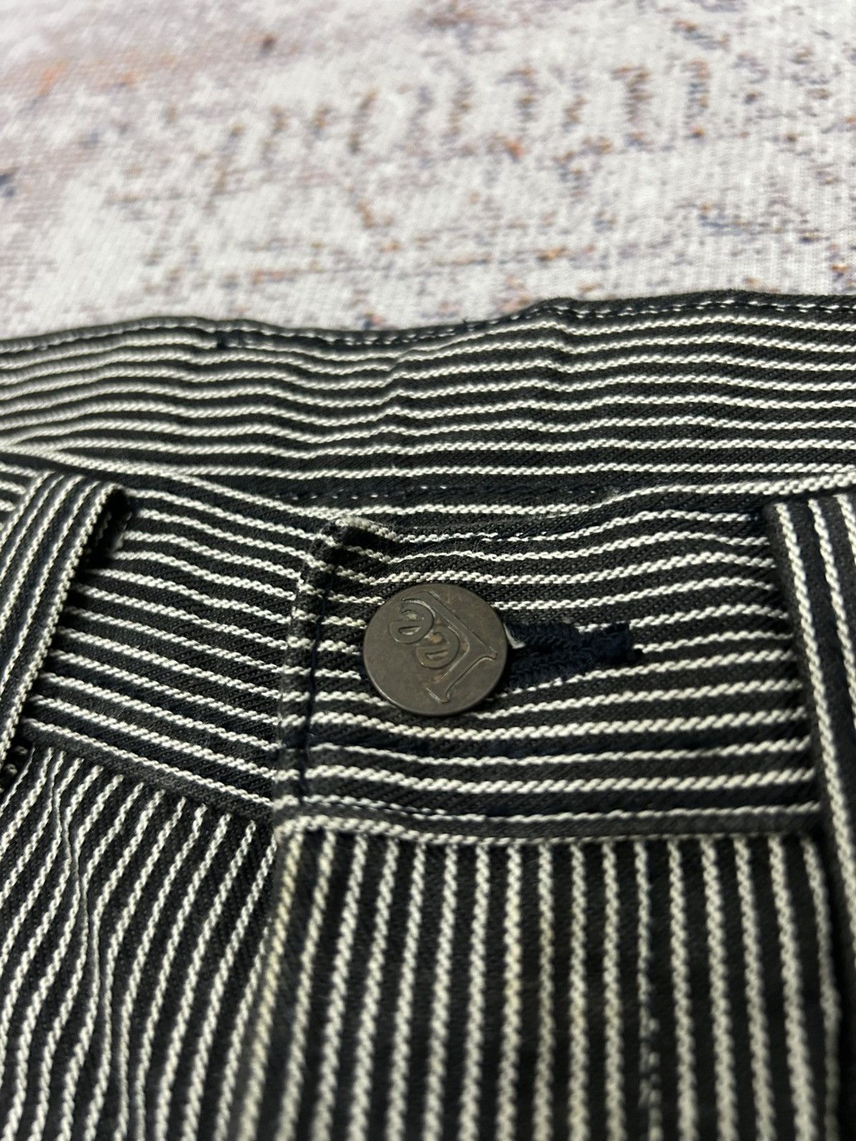 Lee Lee Union Made Japan Stripe Wide Leg Pants Size US 29 - 10 Thumbnail