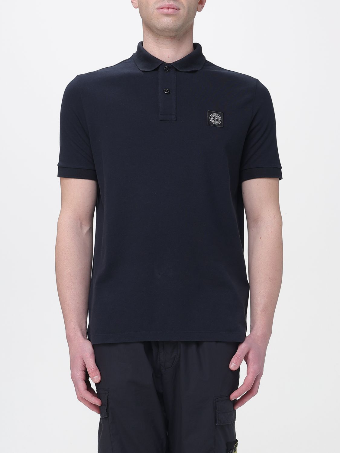 Stone Island Polo Shirt Men Blue