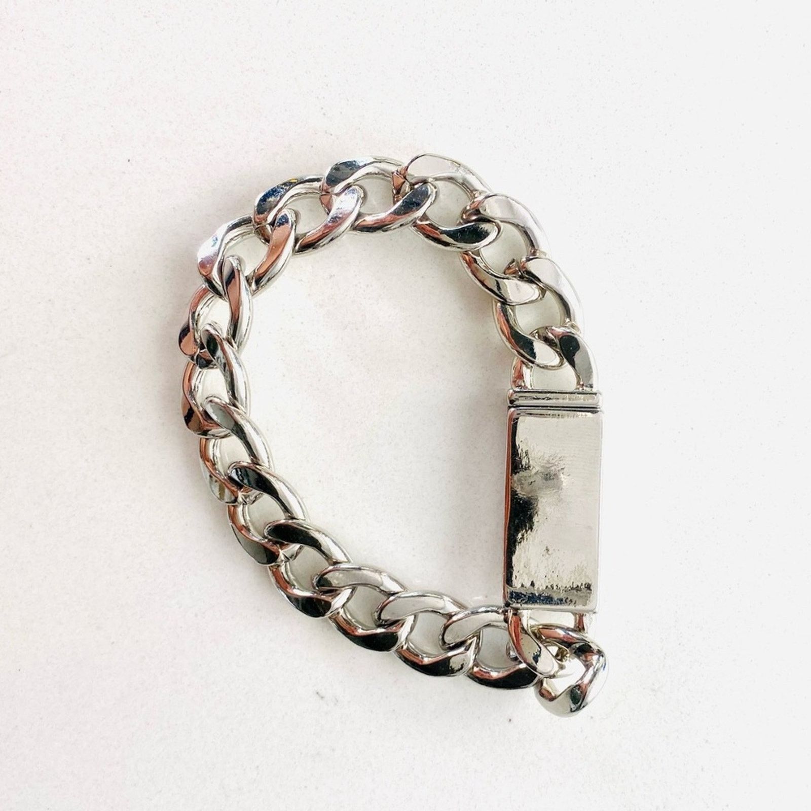 Nordstrom NORDSTROM REVOLVE Silver Oversiz Link Chain Bracelet Jewelry Size ONE SIZE - 1 Thumbnail