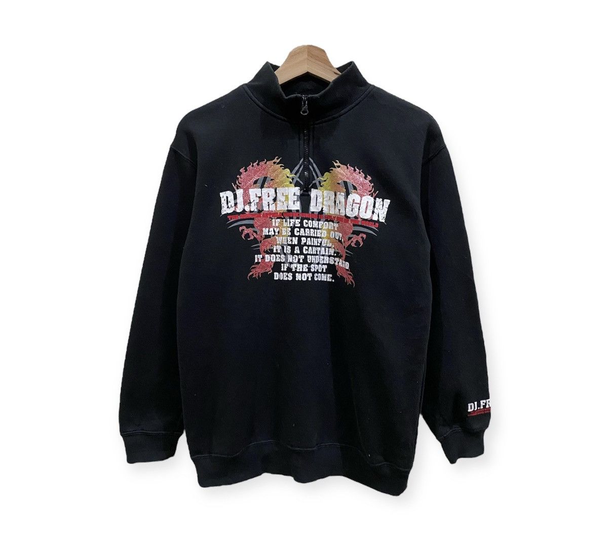 Japanese Brand Dj Free Dragon Big Logo Sweatshirt Size US S / EU 44-46 / 1 - 1 Thumbnail