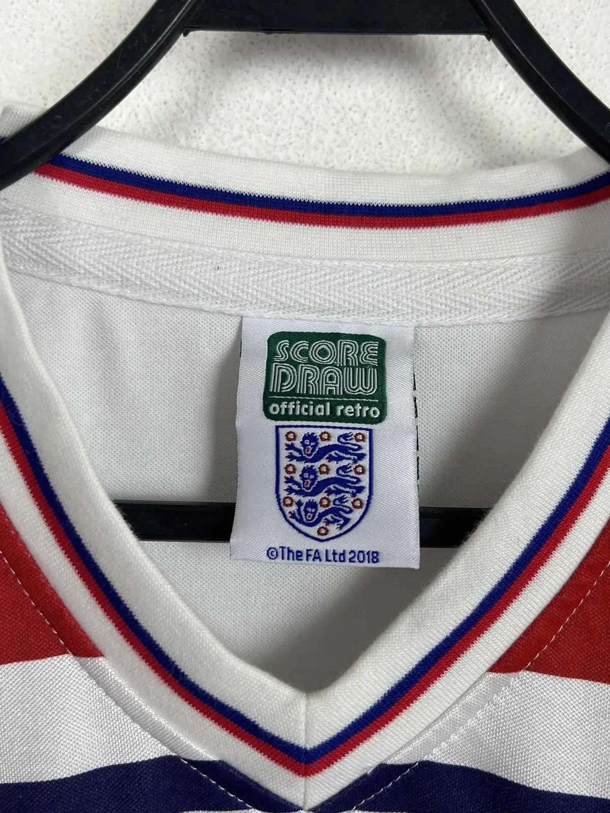 Other Score Draw England Retro 1980/85 Home Jersey @2018 Size US M / EU 48-50 / 2 - 6 Thumbnail