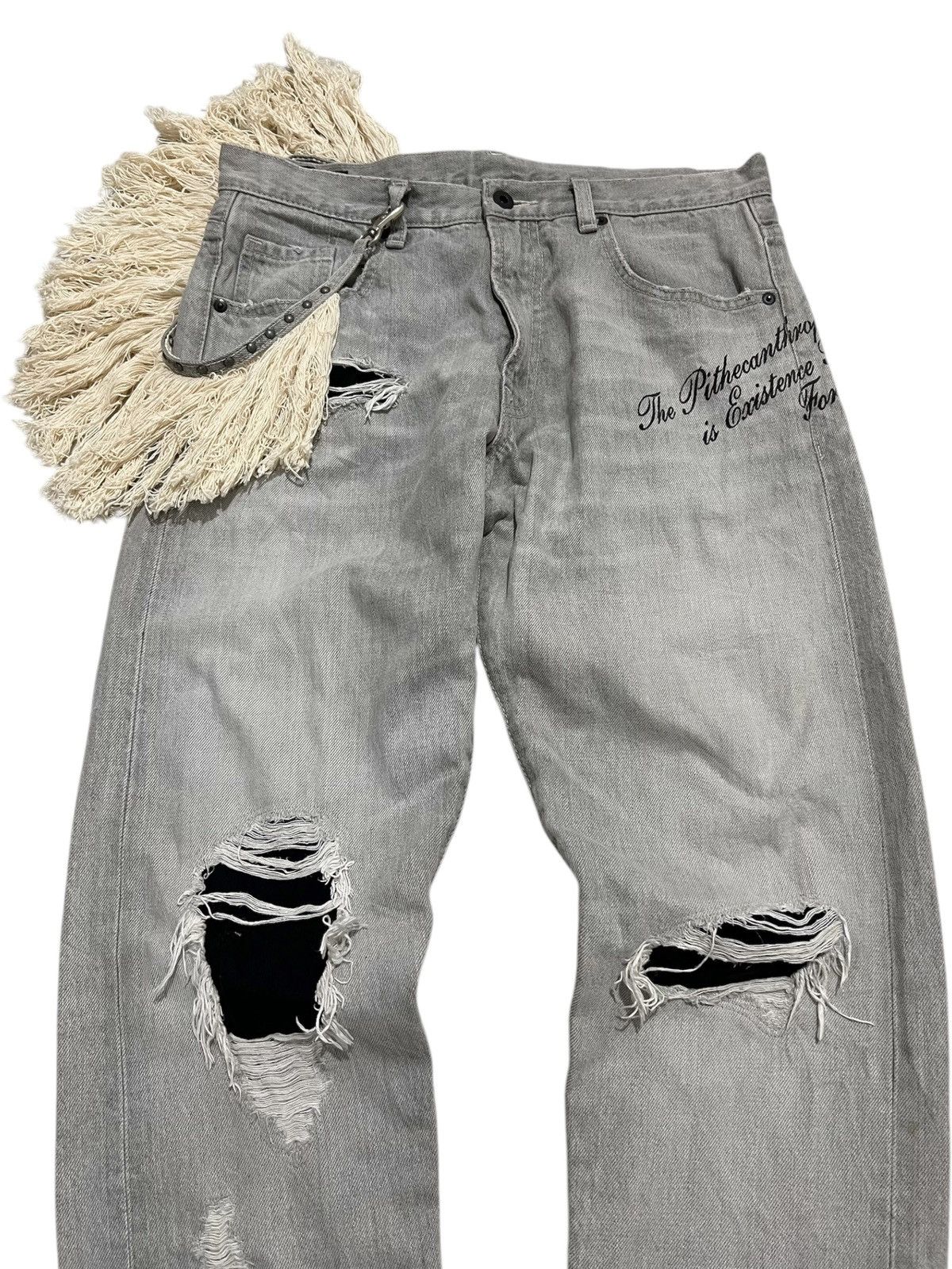 If Six Was Nine RNA distressed japanese punk jeans Size US 31 - 3 Thumbnail