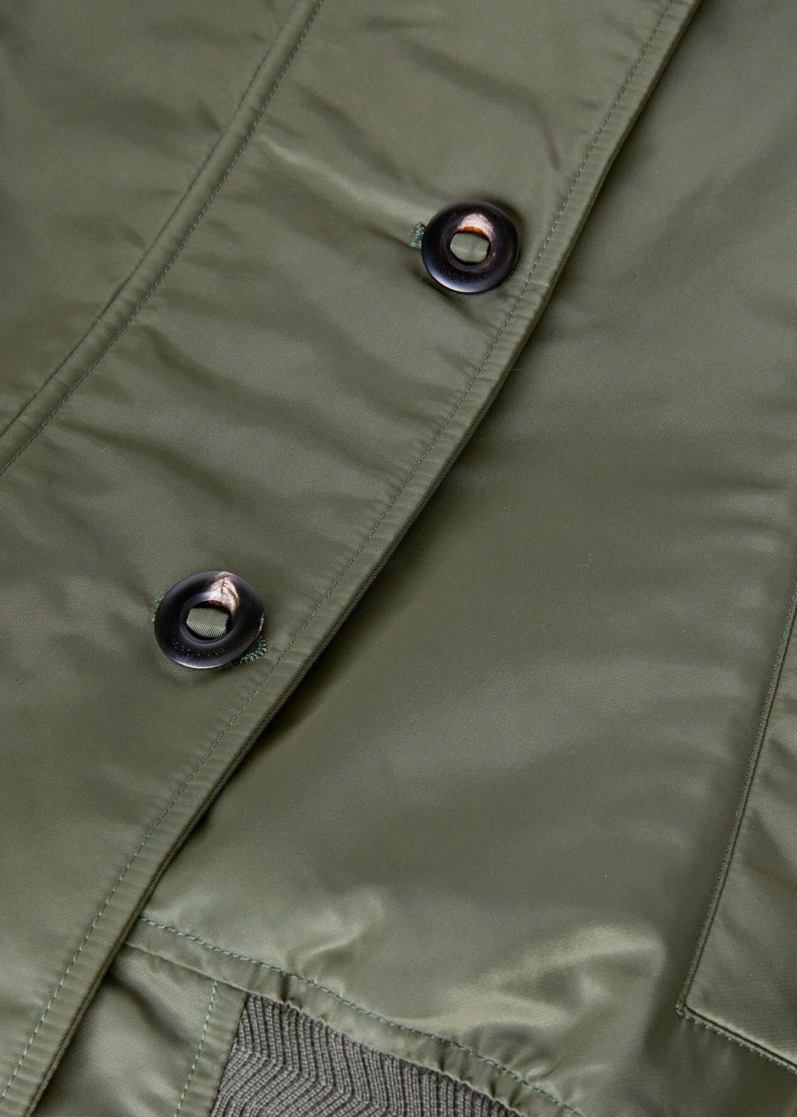 Loro Piana o1srvl11e0125 FAN6275 Amantin Bomber Jacket in Green Size L / US 10 / IT 46 - 3 Thumbnail