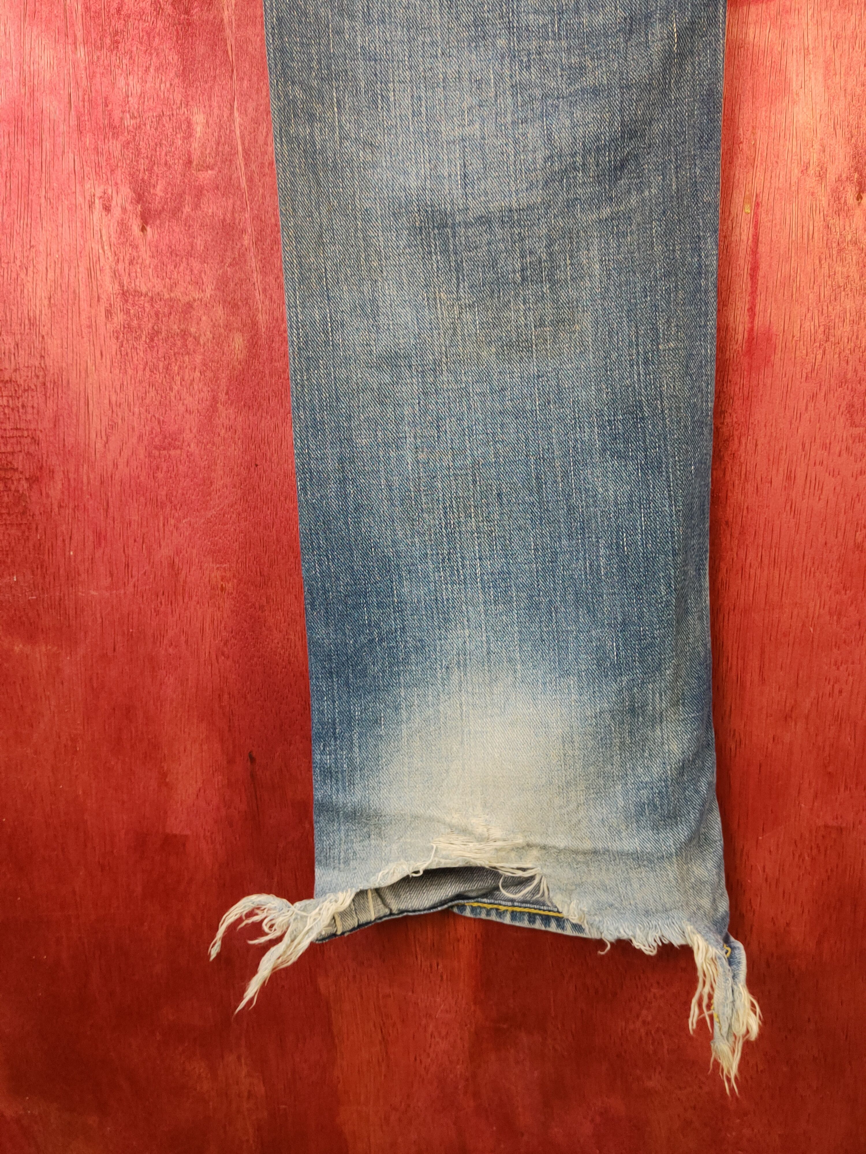 Japanese Brand Lee Blue Faded Distressed Ripped Jeans #S2237 Size US 30 / EU 46 - 9 Thumbnail
