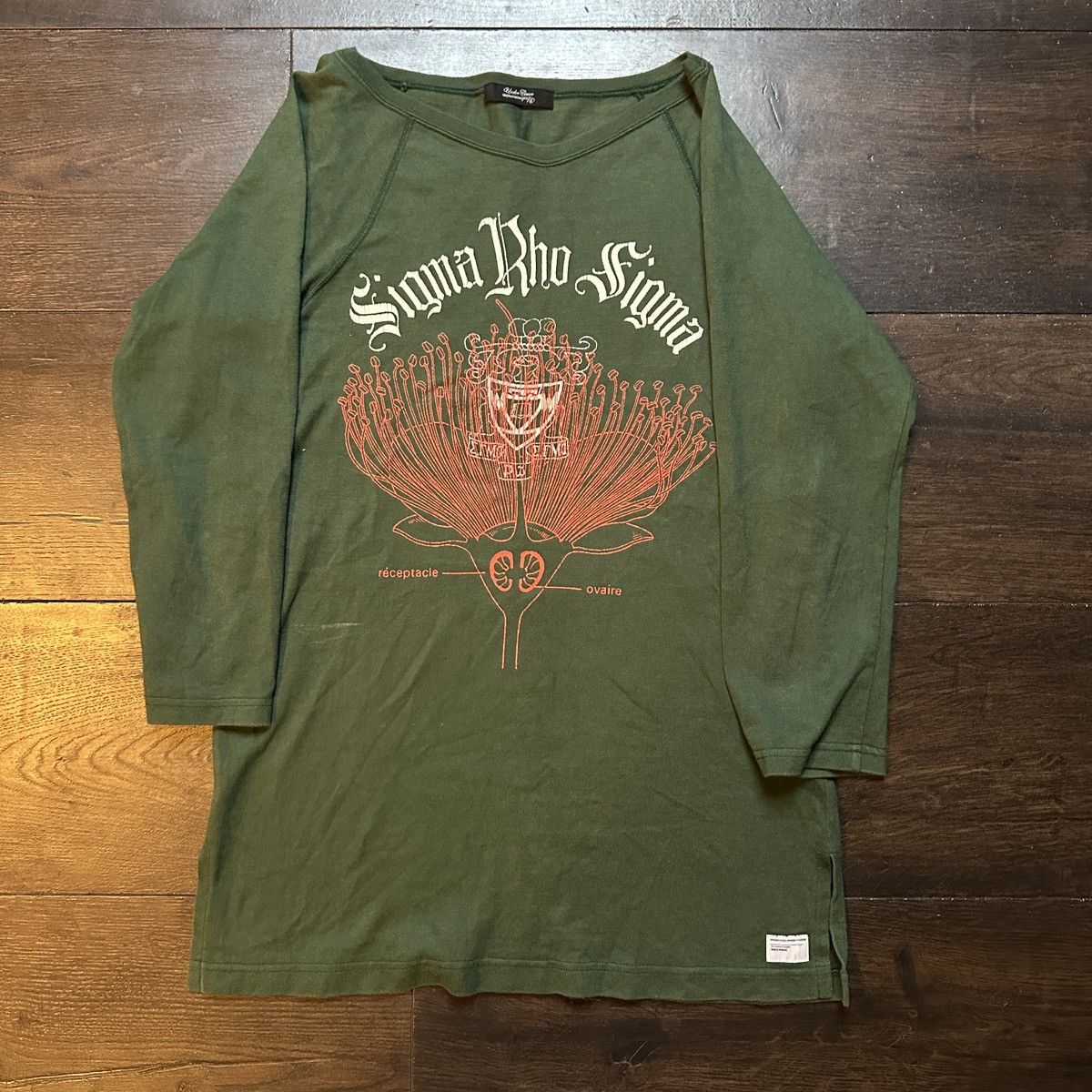 Undercover Undercover 3/4 length vneck tee Size US S / EU 44-46 / 1 - 1 Thumbnail