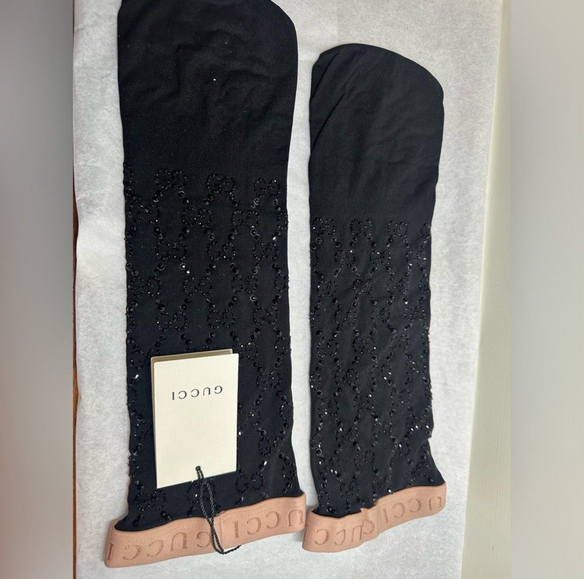 Gucci Gucci Bedazzled sheer socks Size ONE SIZE - 2 Thumbnail