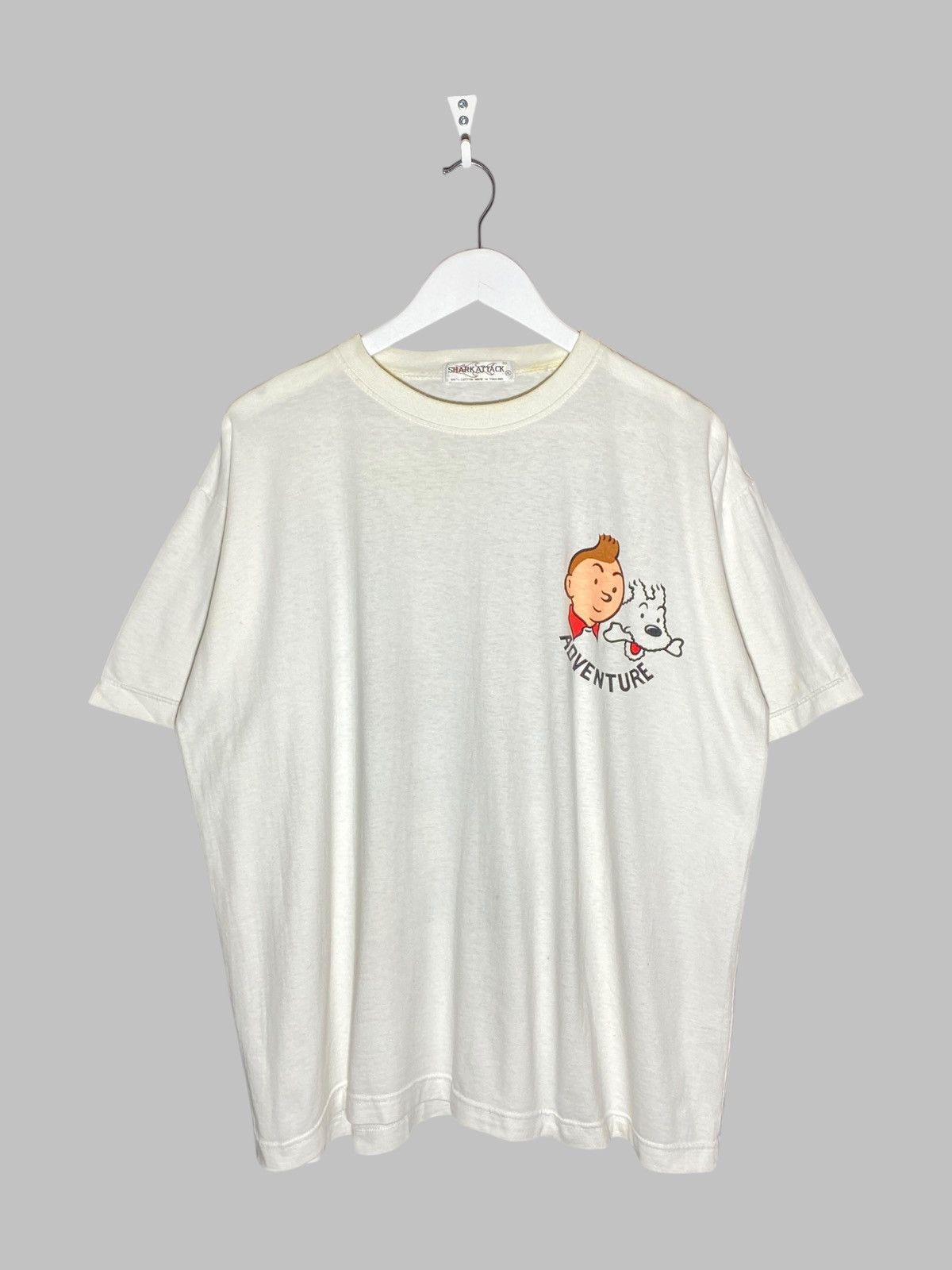 Cartoon Network 🔥 TINTIN CIGARS OF PHARAOH ELEPHANT SAFARI 90s GRAPHIC 🔥 Size US XL / EU 56 / 4 - 2 Thumbnail