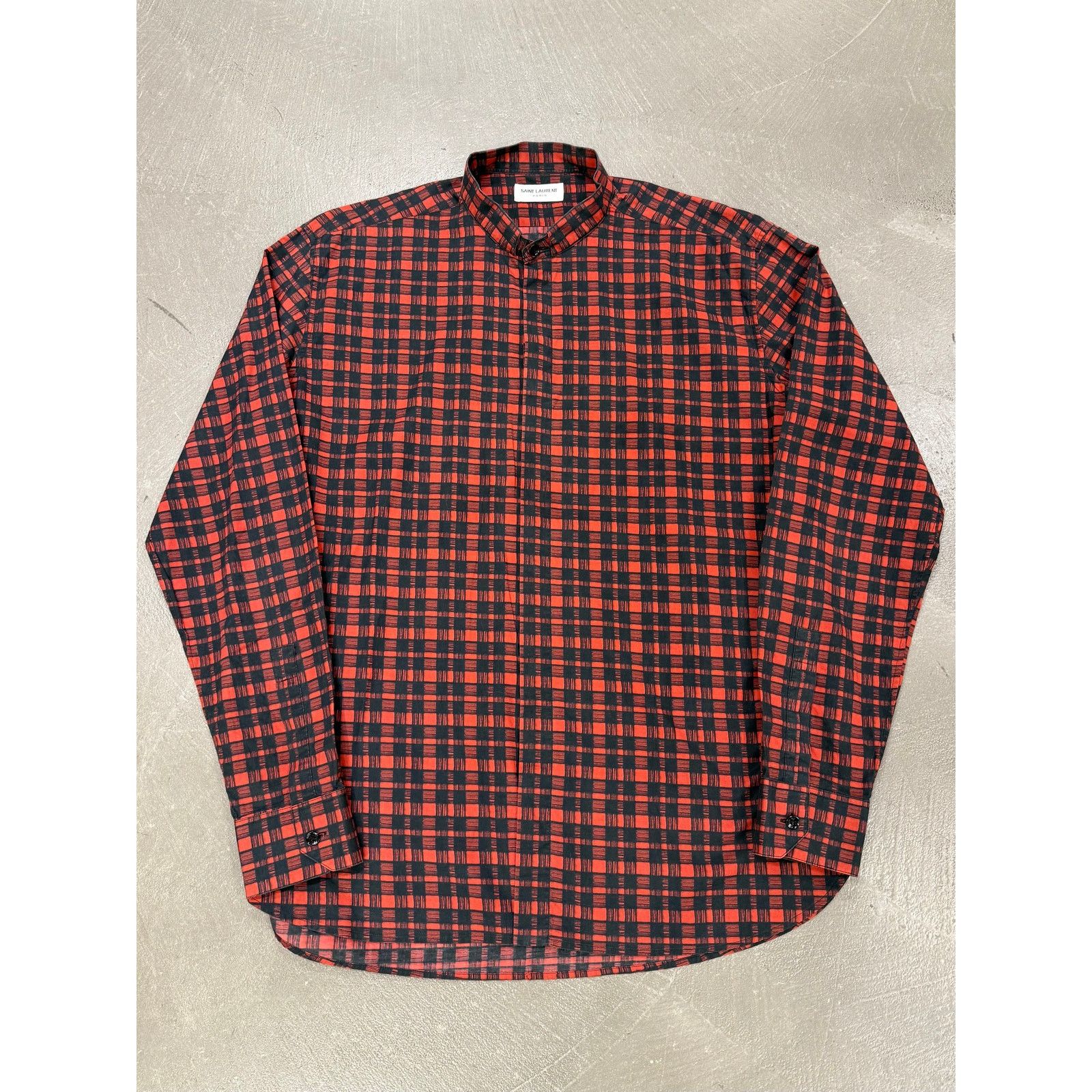 Saint Laurent Paris 2016 Saint Laurent by Hedi Slimane check button-up shirt Size US M / EU 48-50 / 2 - 1 Thumbnail