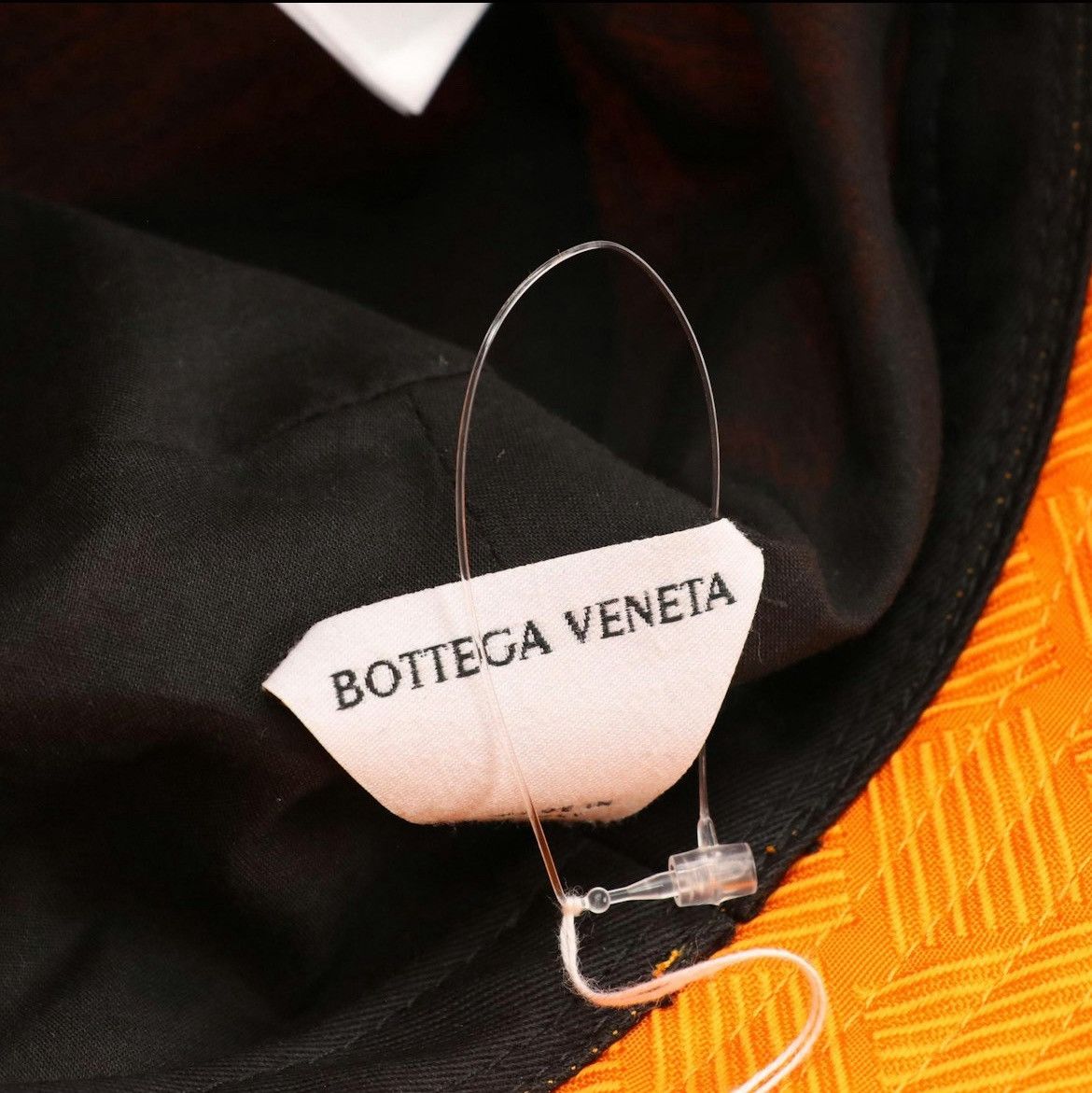 Bottega Veneta BOTTEGA VENETA Orange Intreccio Jacquard Bucket Hat Size ONE SIZE - 5 Thumbnail