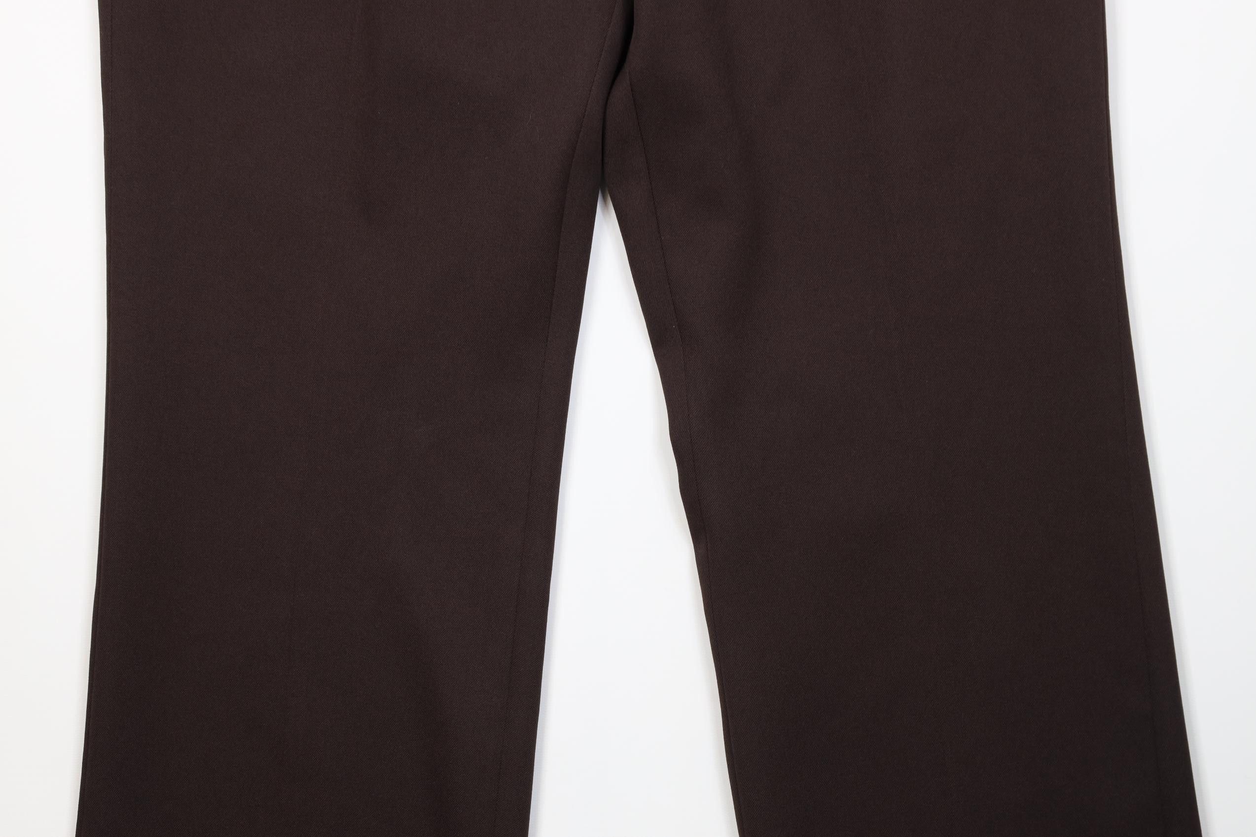 Vintage Vintage 70s Streetwear Flared Wide Leg Chino Pants Brown USA Size US 36 / EU 52 - 3 Thumbnail