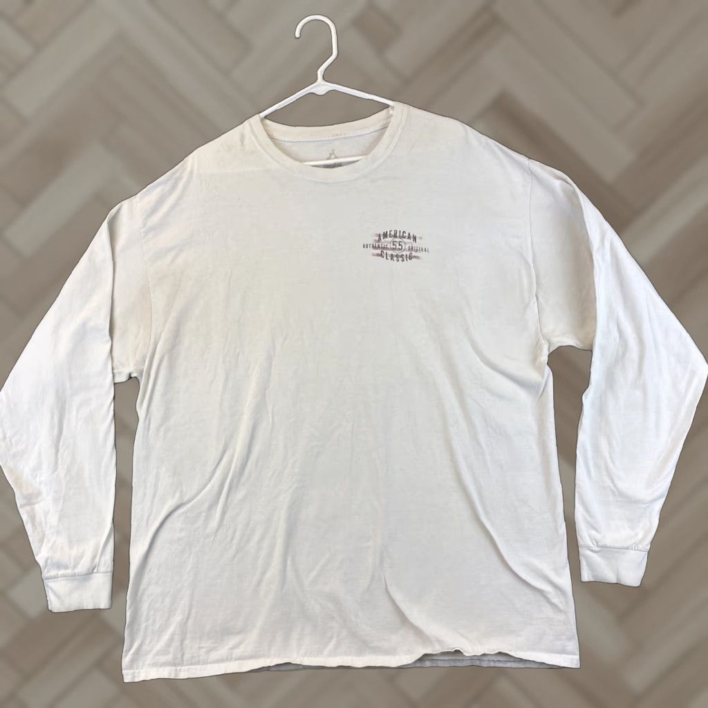 Hanes Hanes Disney 90s Long Sleeve Shirt Adult 2XL White Casual Crew Neck Mens Size US XXL / EU 58 / 5 - 1 Thumbnail