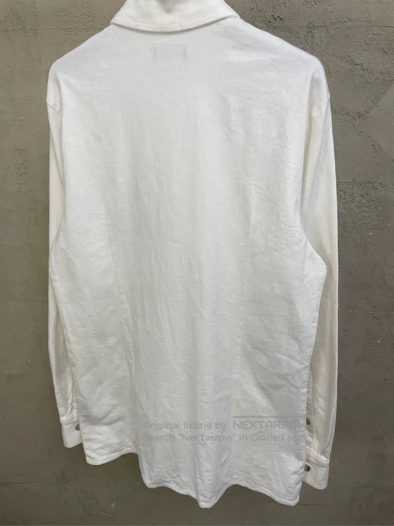 Raf Simons Raf Simons White leather logo portrait print long-sleeved Size US M / EU 48-50 / 2 - 4 Thumbnail