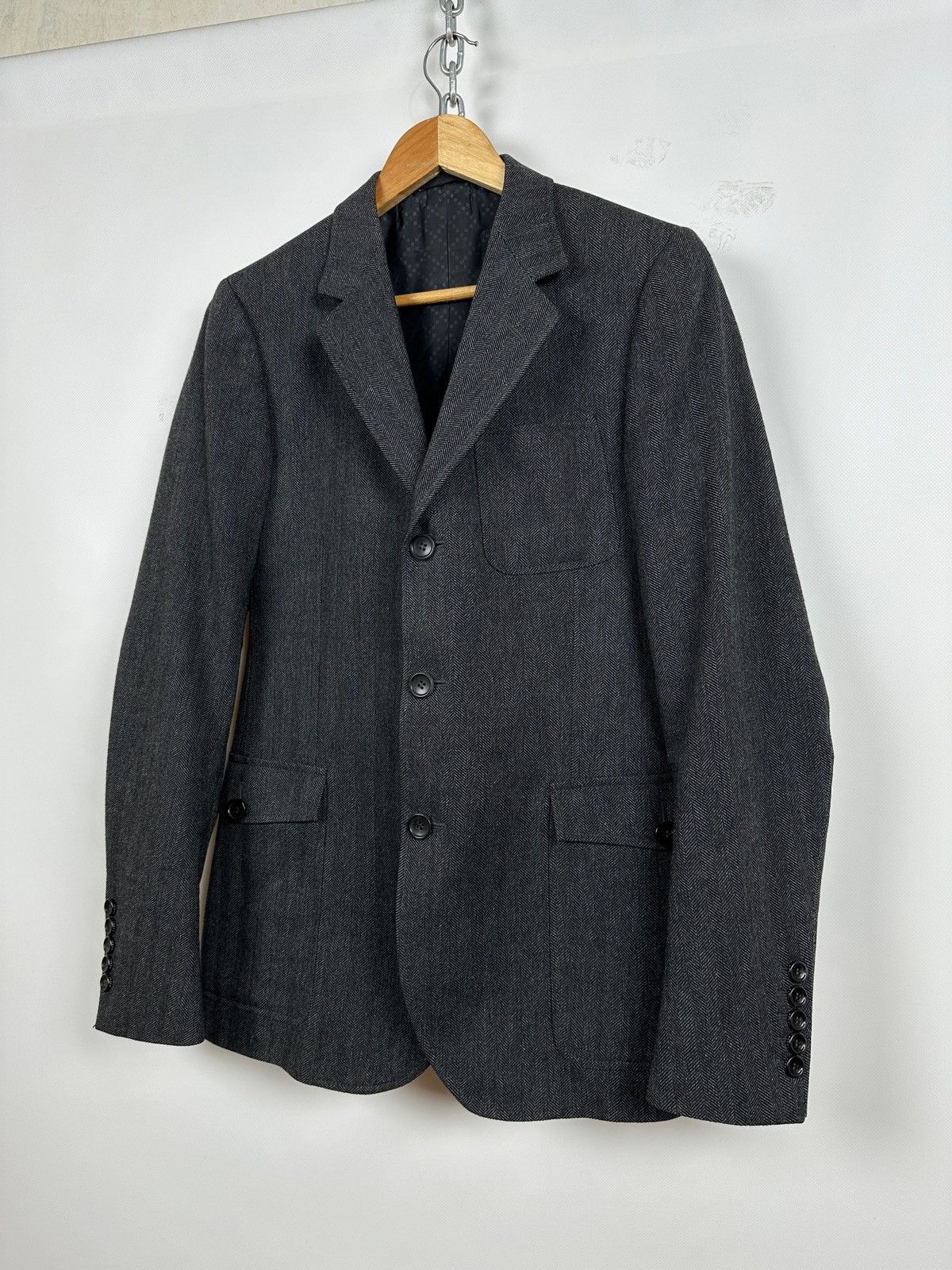 Gucci Vintage Gucci Gray Blazer Size 46R - 3 Thumbnail