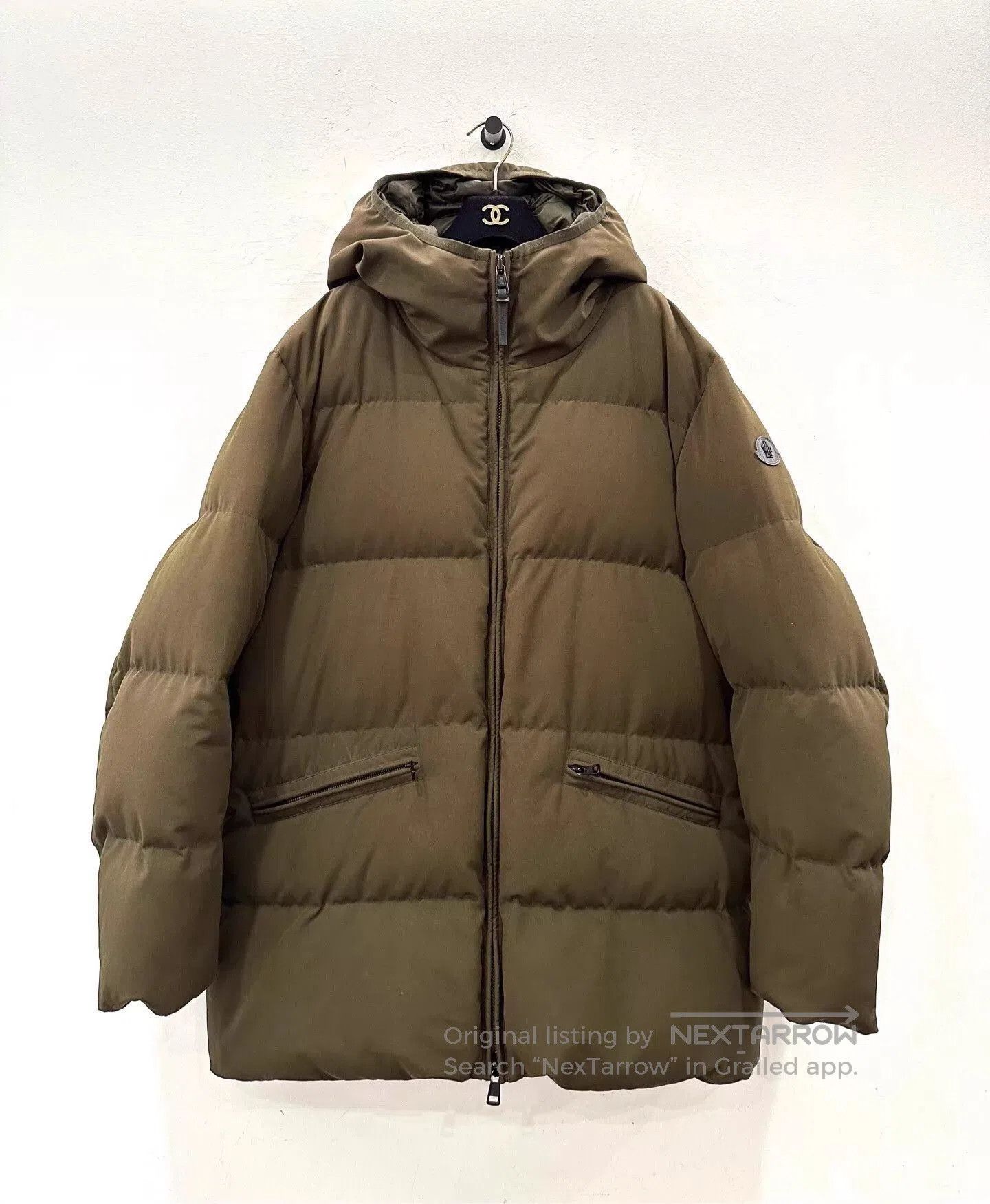 Moncler Brown Hooded Puffer Jacket. Size US XXL / EU 58 / 5 - 1 Thumbnail