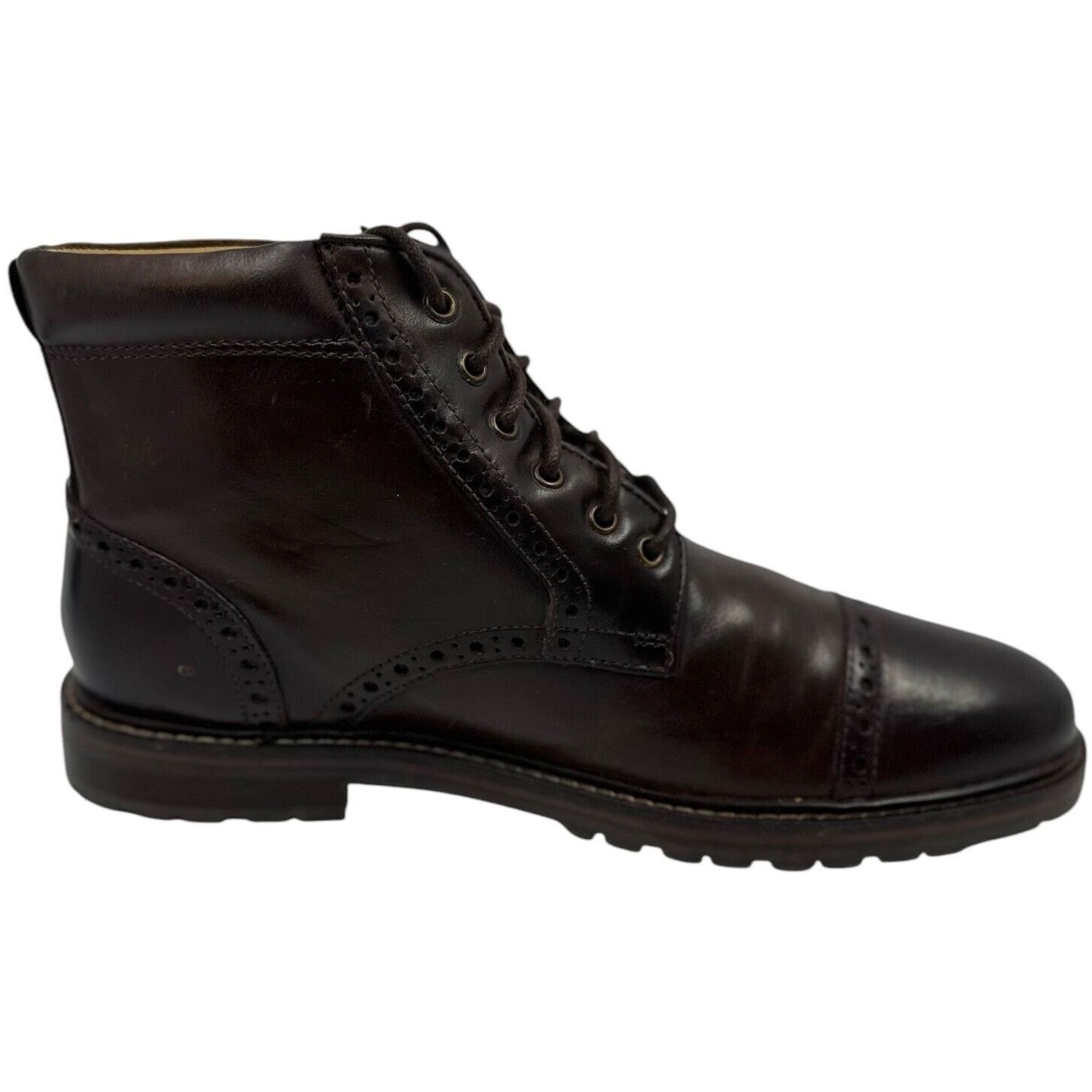 Florsheim Florsheim Fanway Mens Cap Toe Brogue Brown Boots Size 9D Size US 9 / EU 42 - 10 Thumbnail