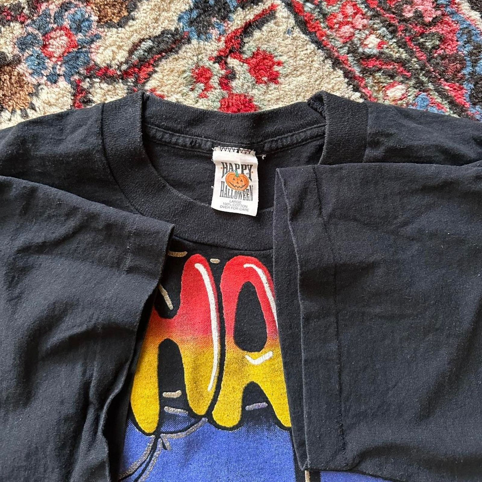 Cartoon Network × Vintage Vintage 1996 Halloween All Over Print Shirt Size US L / EU 52-54 / 3 - 7 Thumbnail