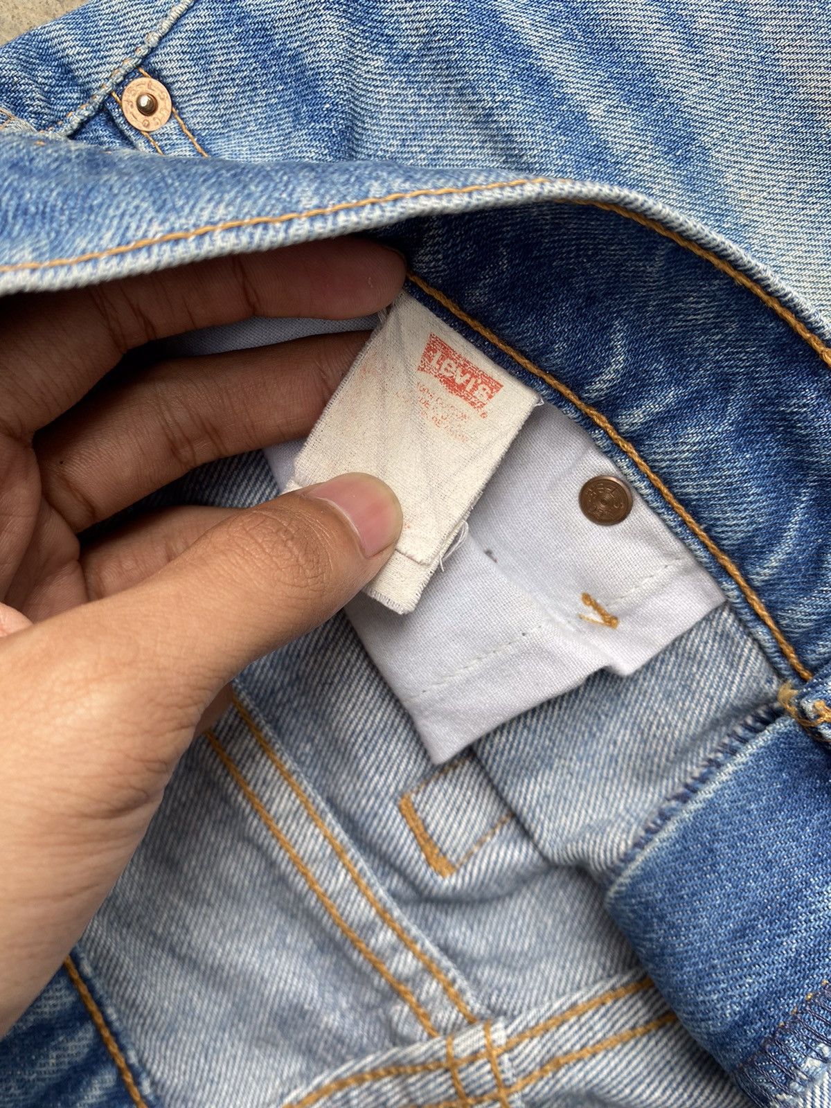 Levi's Levi’s 510 Blue Distressed Denim Size US 34 / EU 50 - 7 Thumbnail