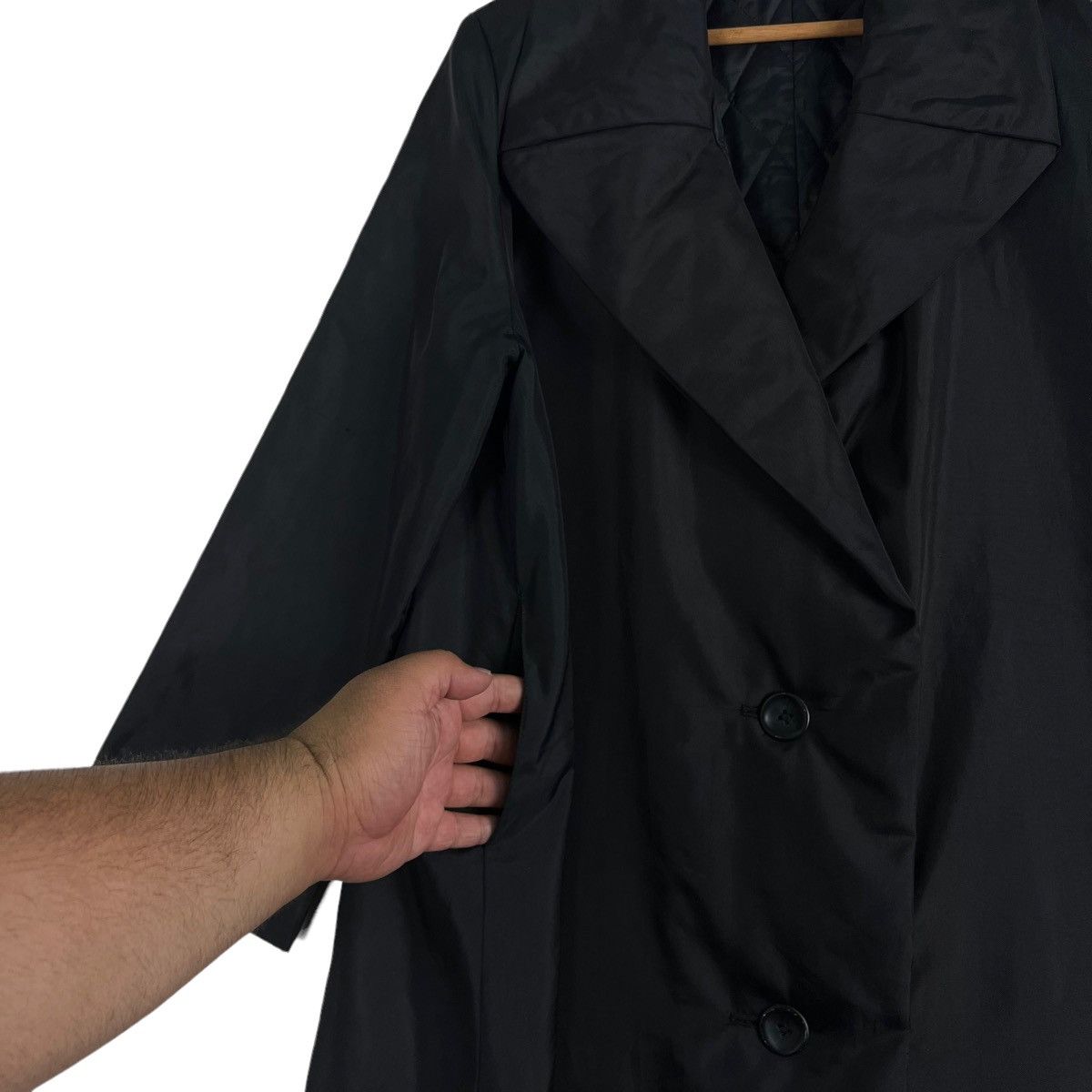 Yohji Yamamoto 🔥VTG 80’s RUNWAY LONG JACKET IWISH YOHJI YAMAMOTO QUILTED Size US L / EU 52-54 / 3 - 6 Thumbnail
