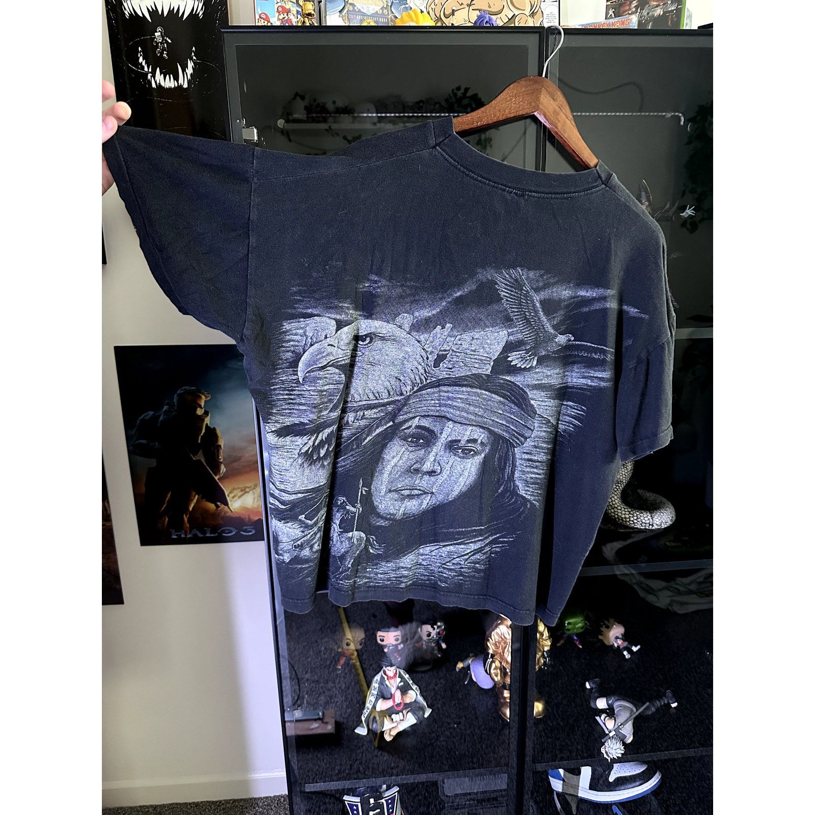 Vintage Vintage Indian Chief Eagle Shirt Large All Over Print XL Size US XL / EU 56 / 4 - 4 Thumbnail