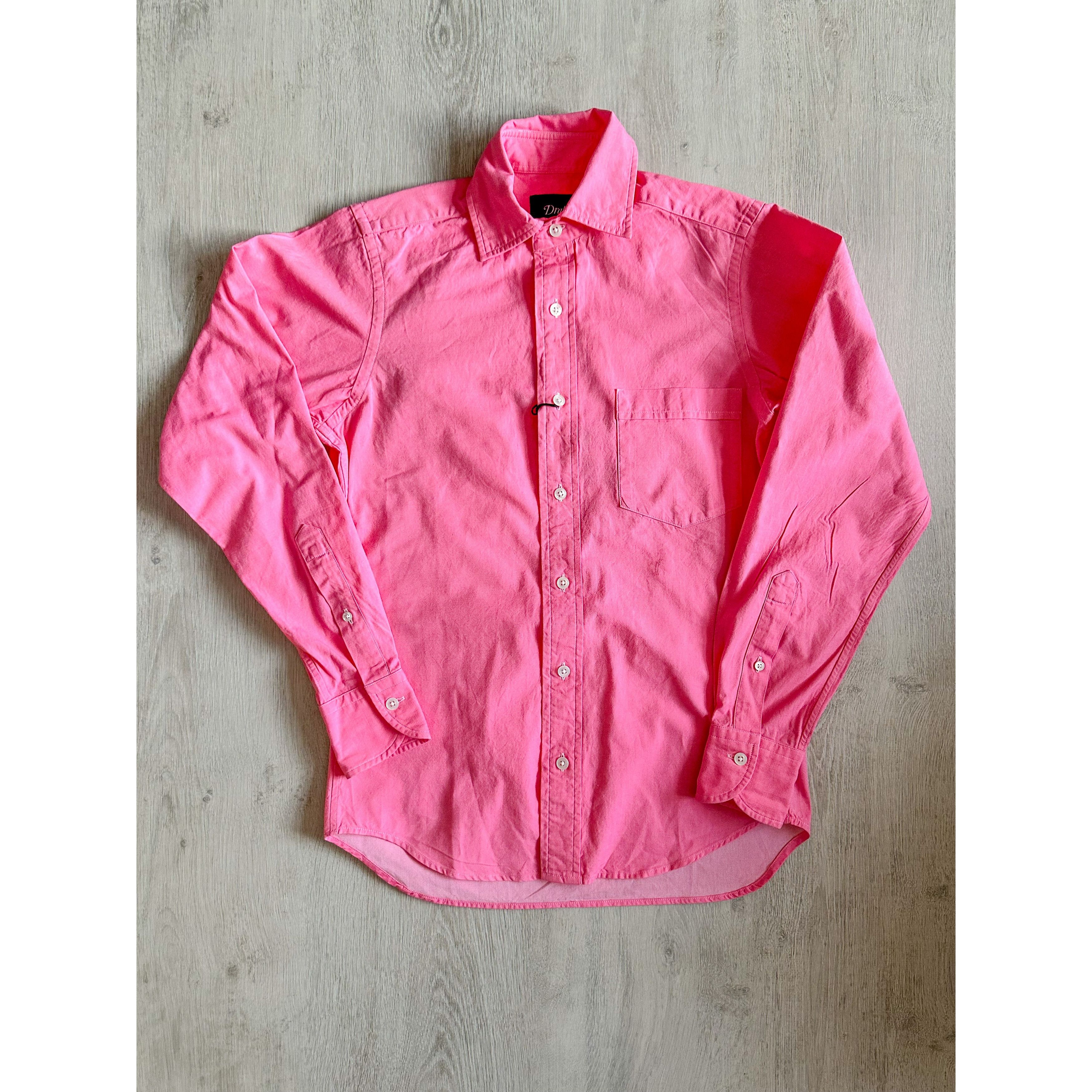 Drake's Drake's Pink Spread Collar Button Down Shirt Size US XS / EU 42 / 0 - 1 Thumbnail