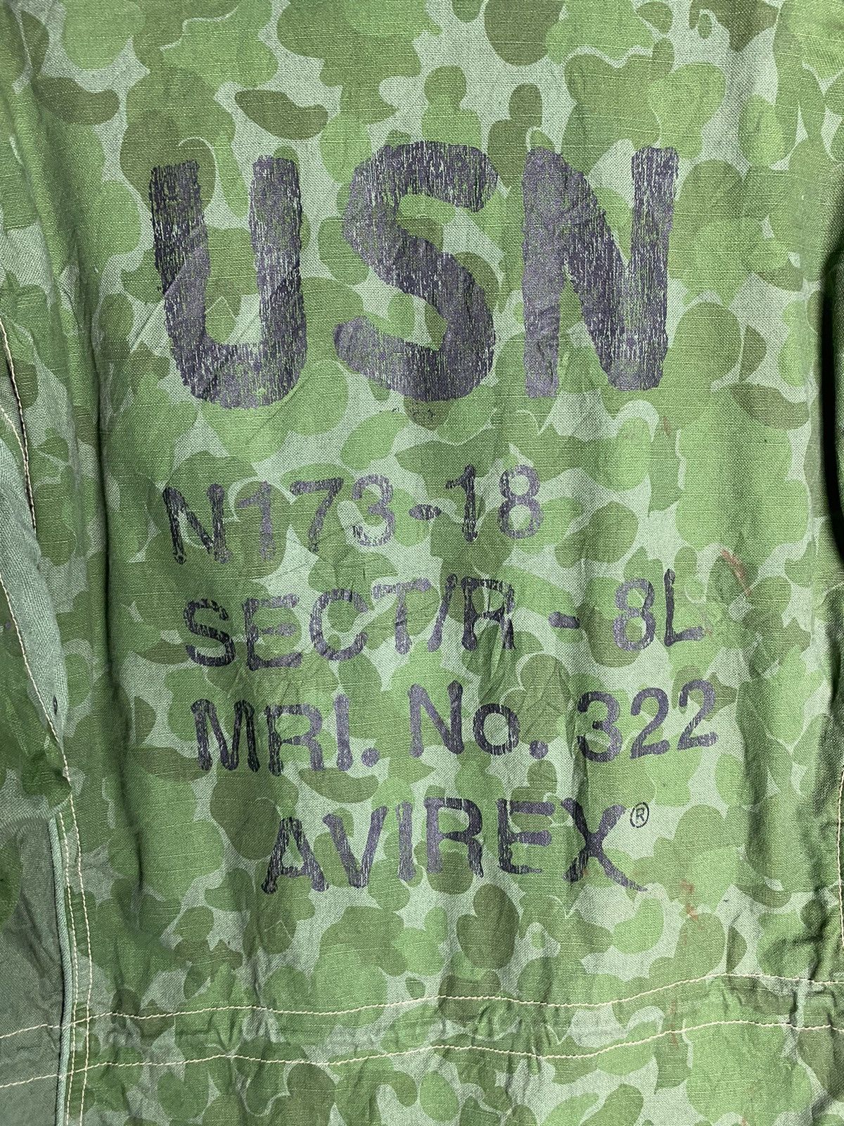 Avirex × Vintage 🇺🇸 Rare Avirex Green Camo USN M65 Field Jacket Size US XL / EU 56 / 4 - 8 Thumbnail