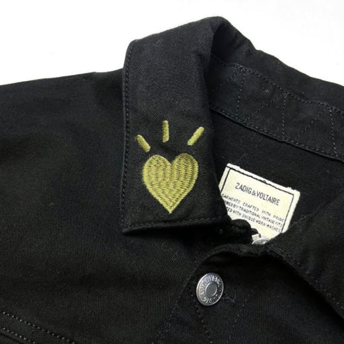 Zadig & Voltaire Zadig & Voltaire denim jacket with graffiti style graphics Size XS / US 0-2 / IT 36-38 - 16 Thumbnail
