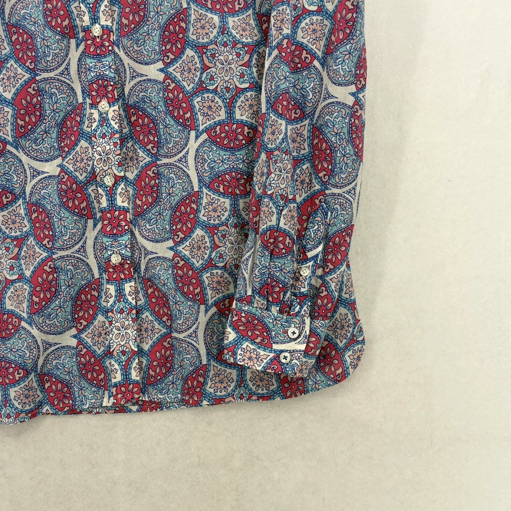 Talbots Talbots Shirt Womens M Multicolor Paisley Button-Up Long Sleeve NWT Boho Casual Size M / US 6-8 / IT 42-44 - 3 Thumbnail