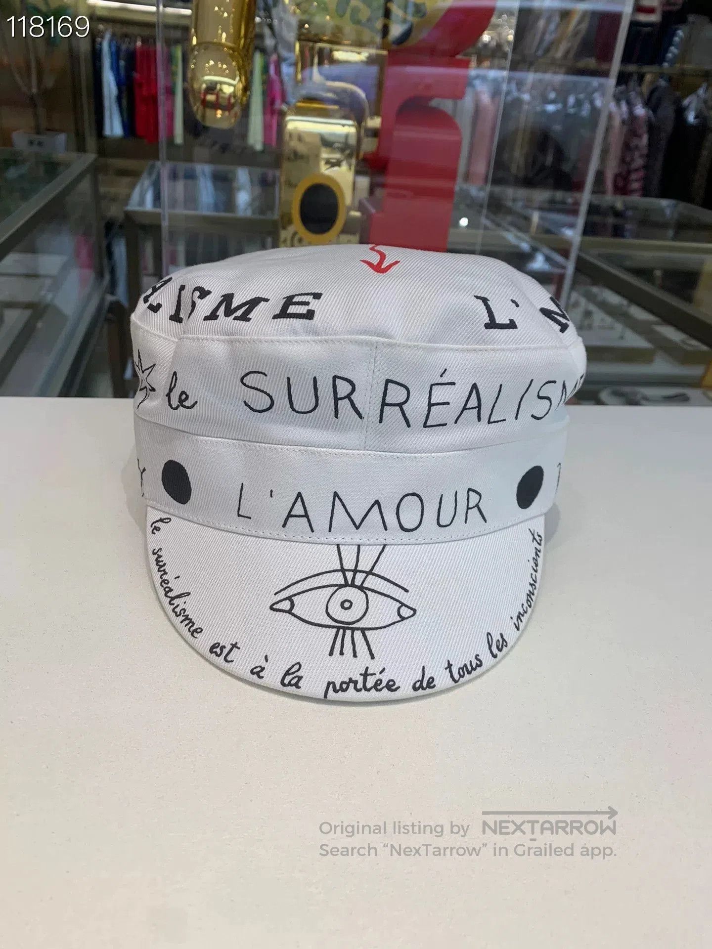 Dior Dior Limited Edition Graffiti Print Sailor Newsboy Cap. Size ONE SIZE - 3 Thumbnail