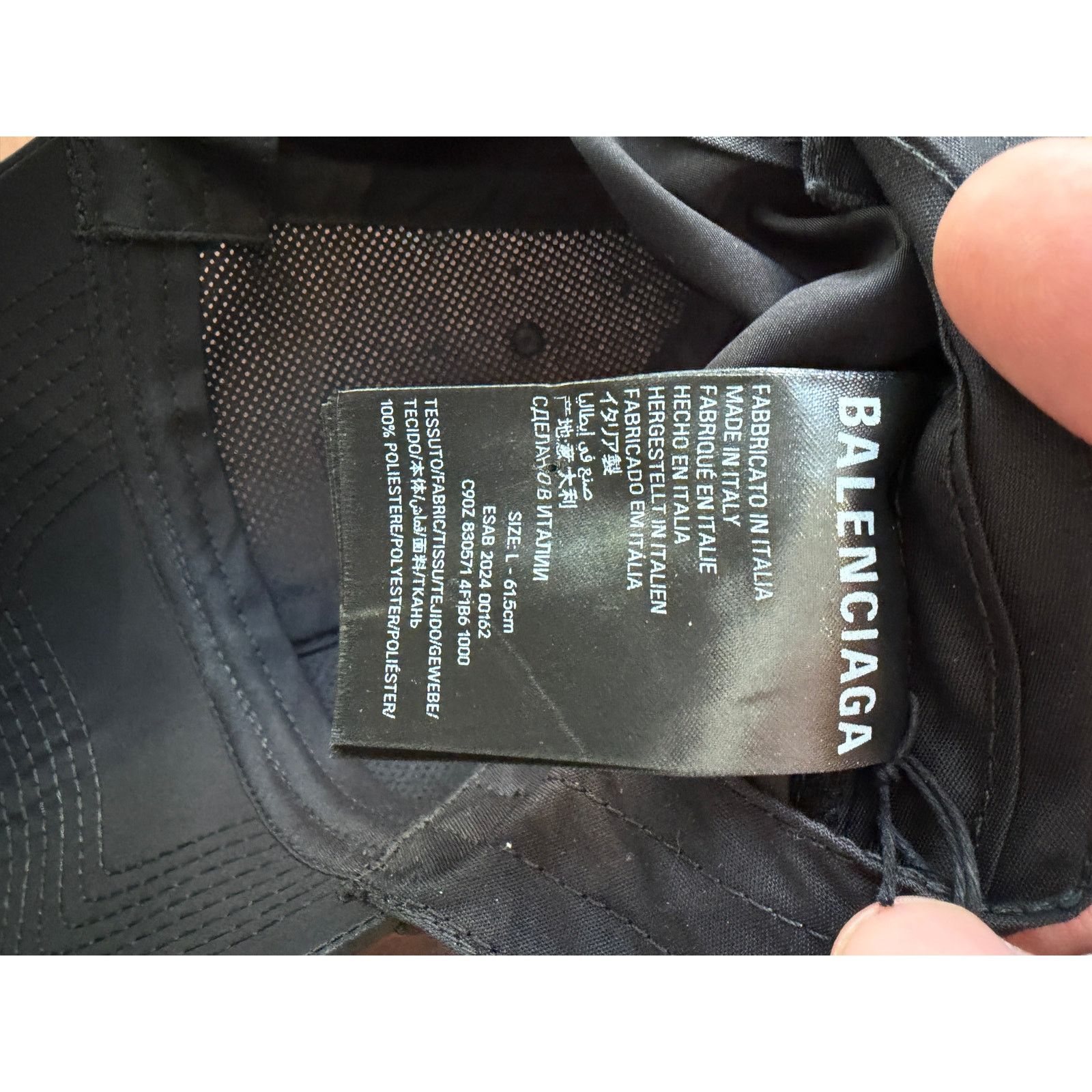 Balenciaga Balenciaga Perforated Trucker Cap Size ONE SIZE - 5 Thumbnail