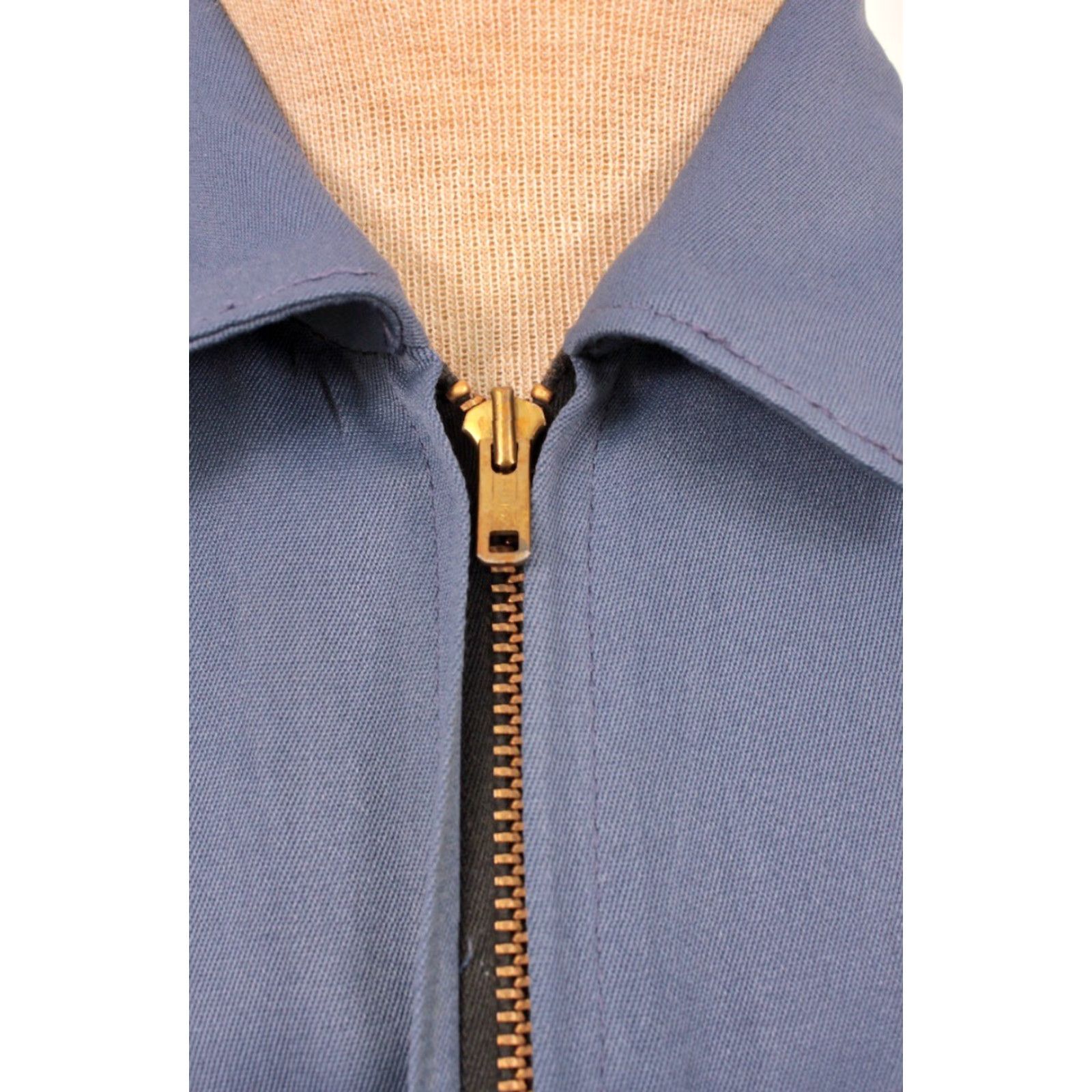 Vintage VINTAGE Men’s VTG 60s Blue Work Jacket 38 Regular Size Shirt Mens 1960s Topp Master Rayon Blend Work Jacket Size US XXS / EU 40 - 6 Thumbnail